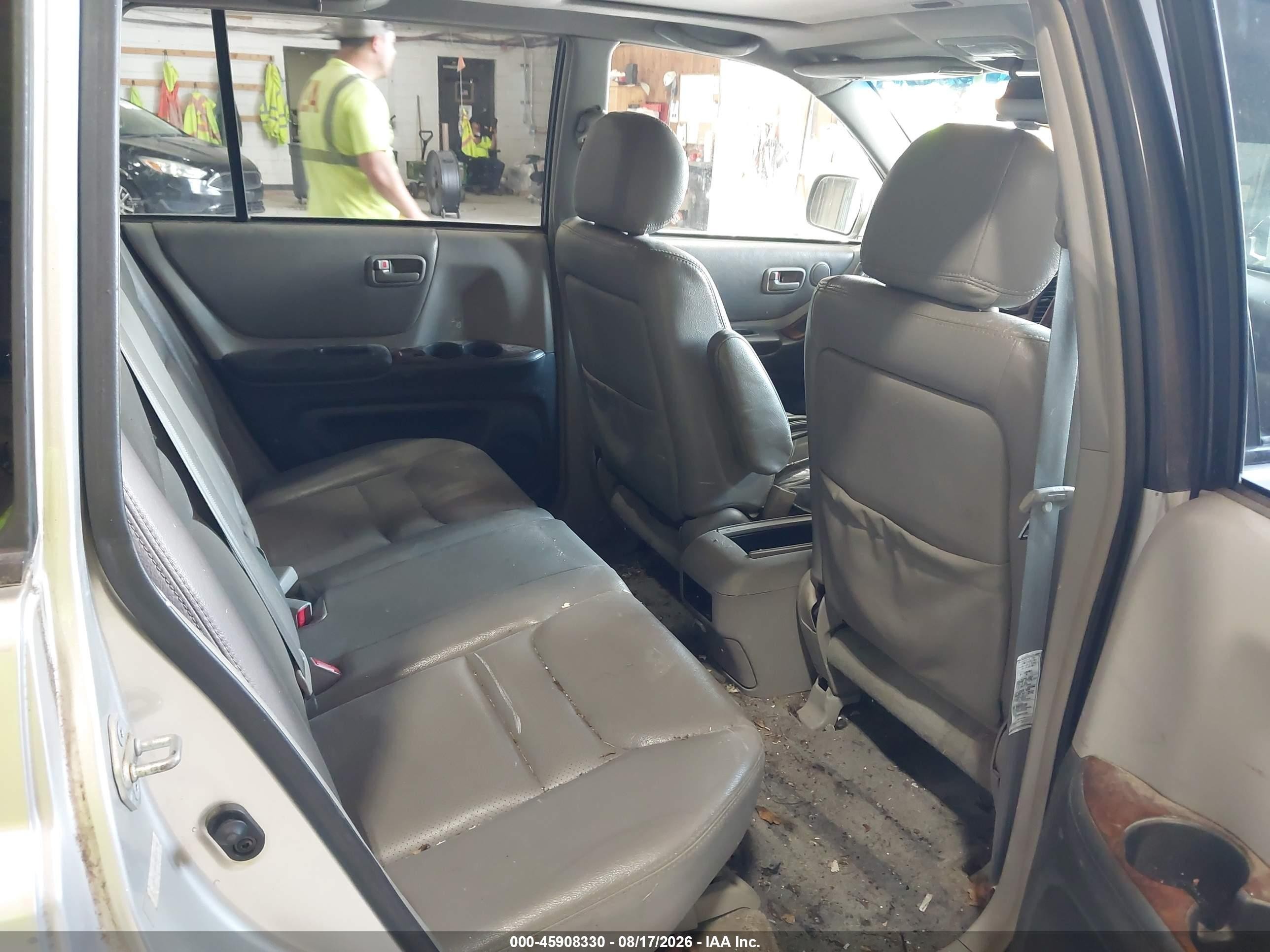 2003 Toyota Highlander V6 Silver vin: JTEHF21A830128796
