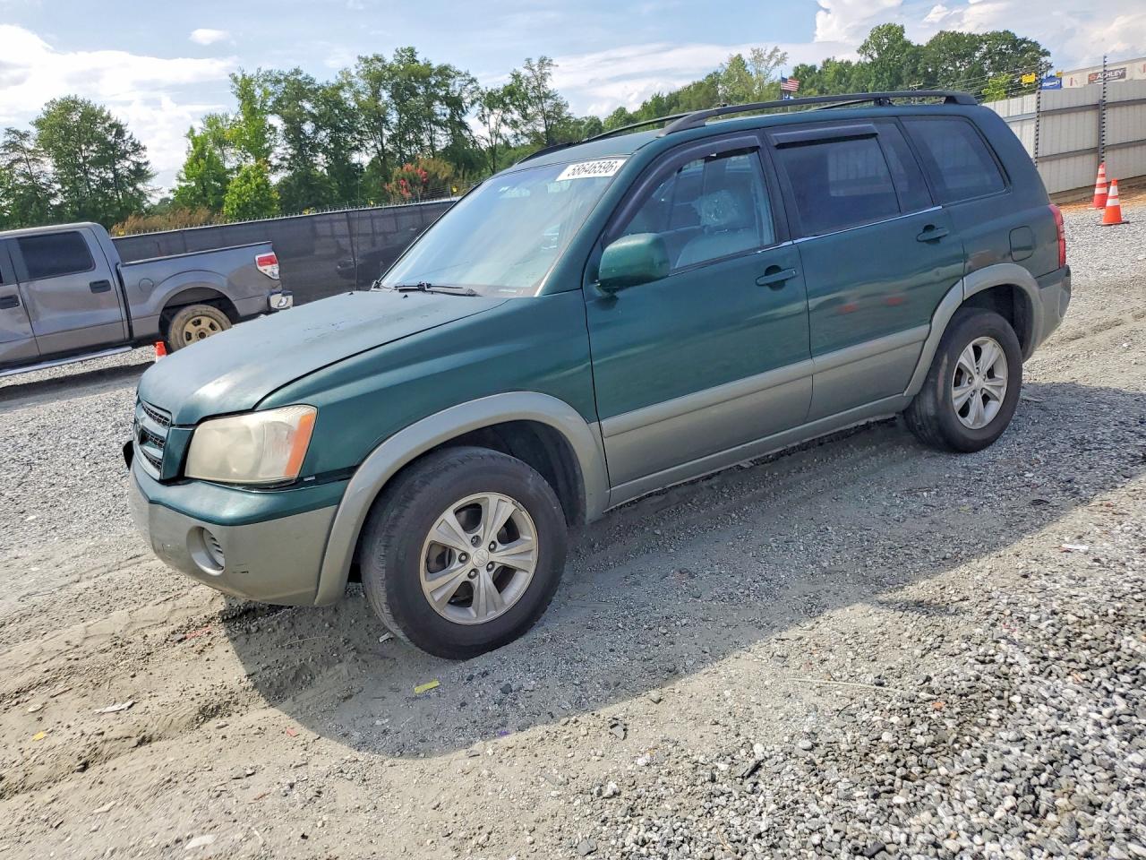 2001 Toyota Highlander Base Зеленый vin: JTEHF21A910017042