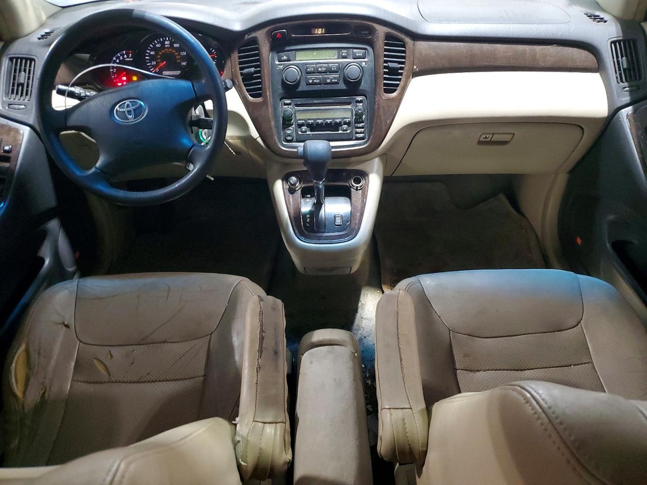 2001 Toyota Highlander Base Золотой vin: JTEHF21A910036206