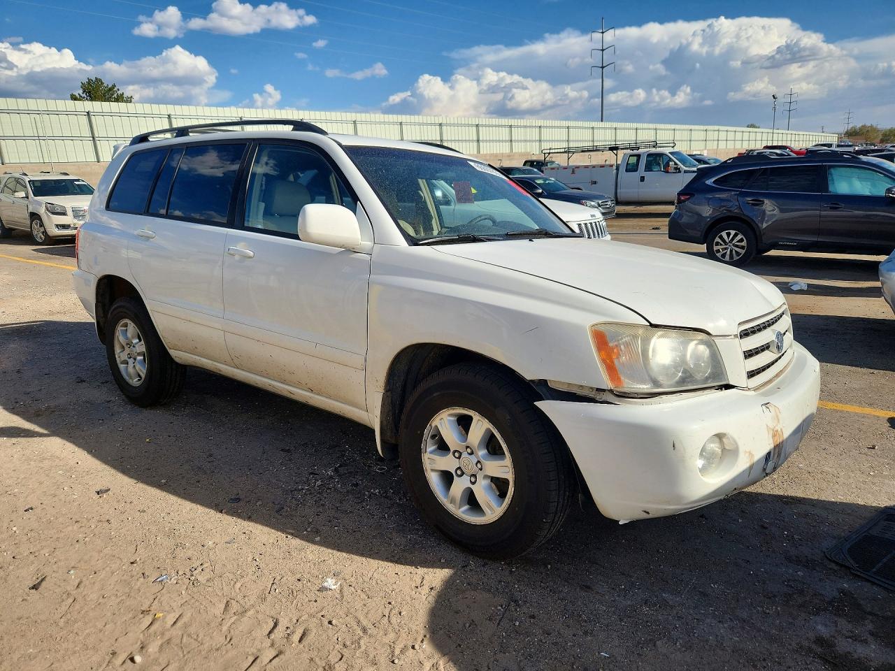2002 Toyota Highlander Limited White vin: JTEHF21A920087626