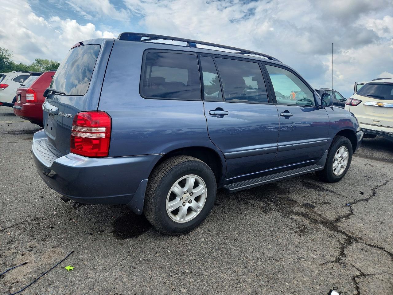 2003 Toyota Highlander Limited Blue vin: JTEHF21A930116446