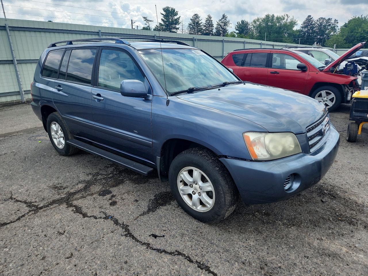 2003 Toyota Highlander Limited Blue vin: JTEHF21A930116446