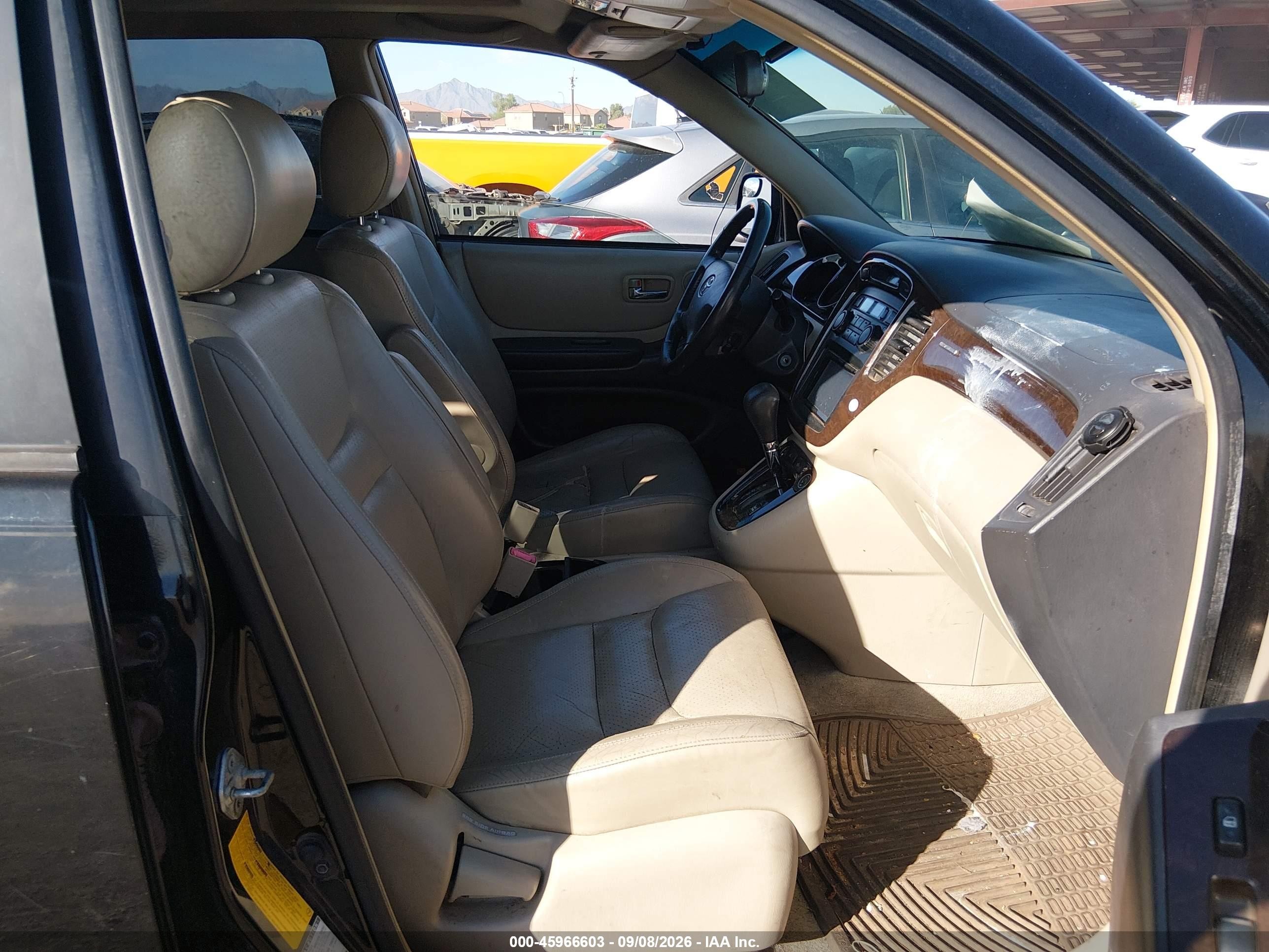 2001 Toyota Highlander V6 Black vin: JTEHF21AX10016014
