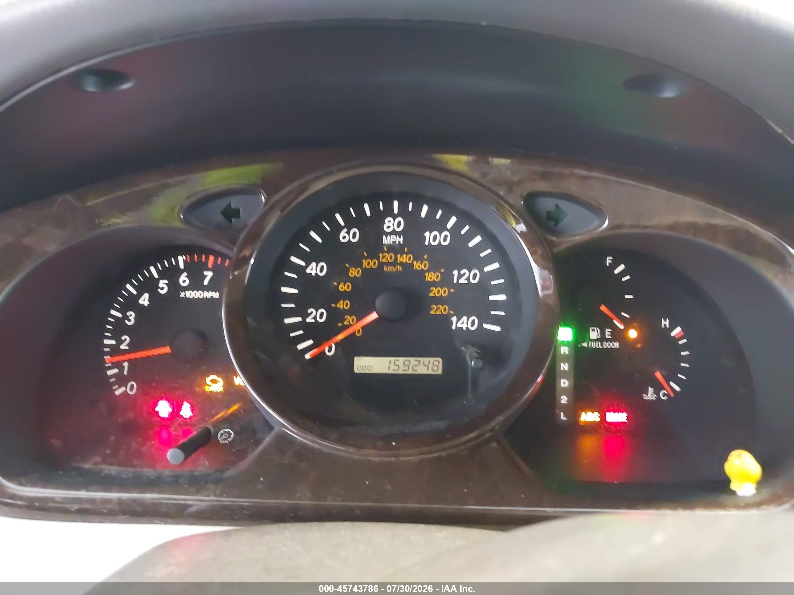 2001 Toyota Highlander V6 Champagne vin: JTEHF21AX10016837