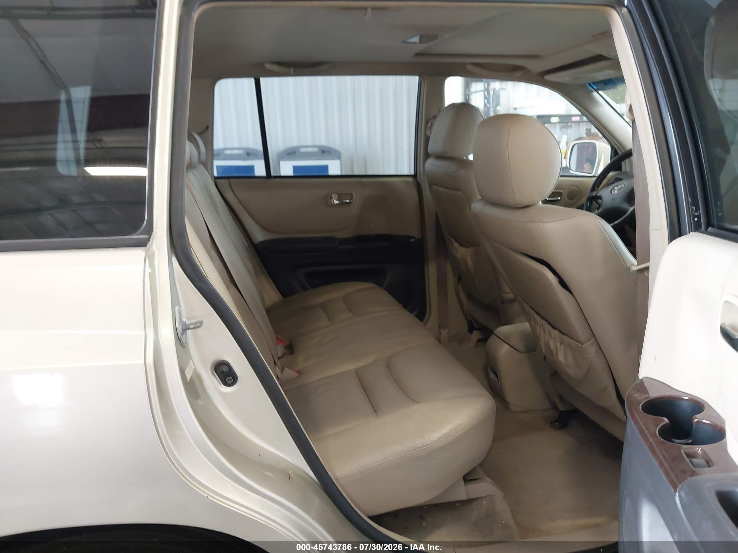 2001 Toyota Highlander V6 Champagne vin: JTEHF21AX10016837