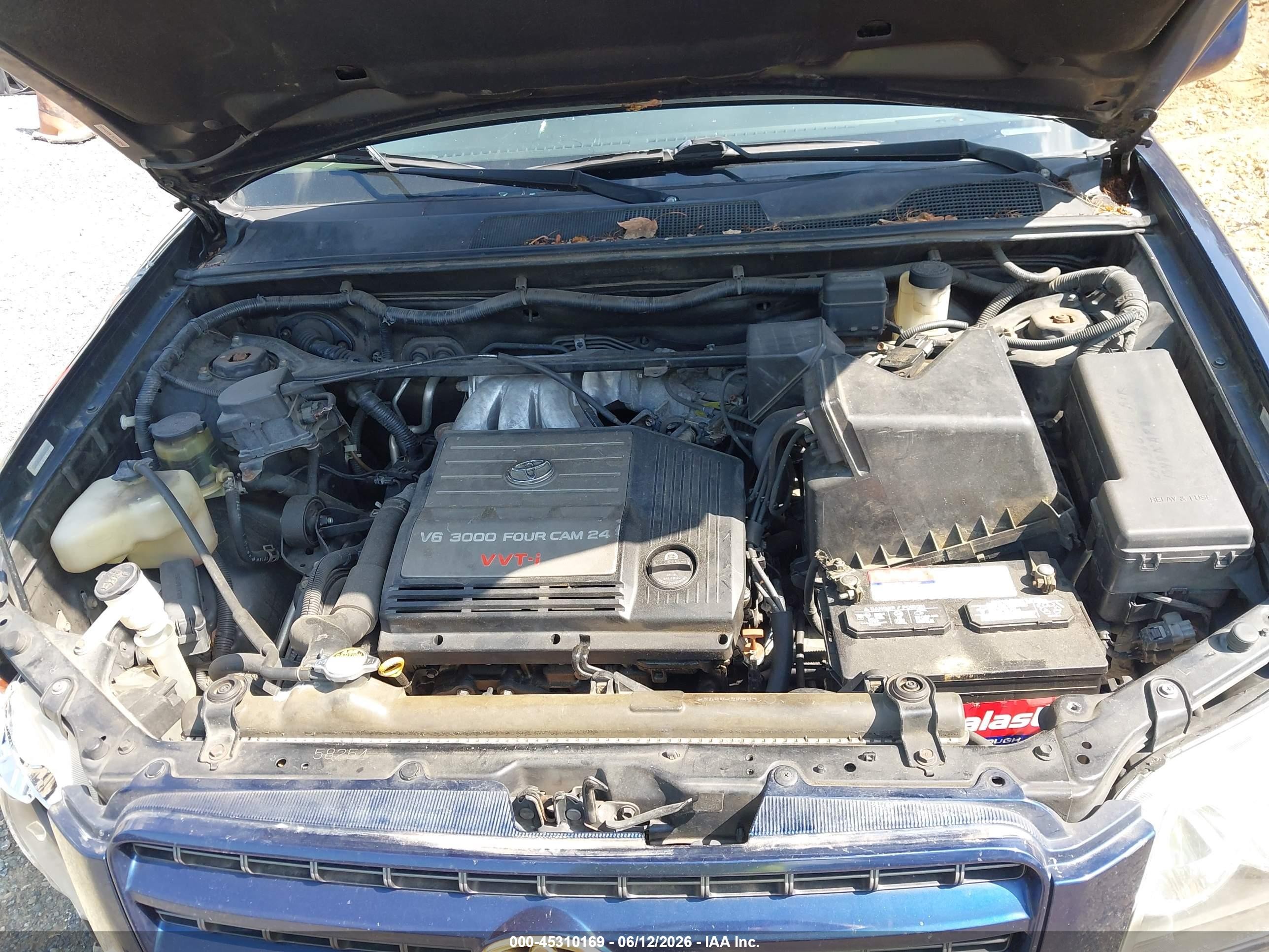 2001 Toyota Highlander V6 Blue vin: JTEHF21AX10022394