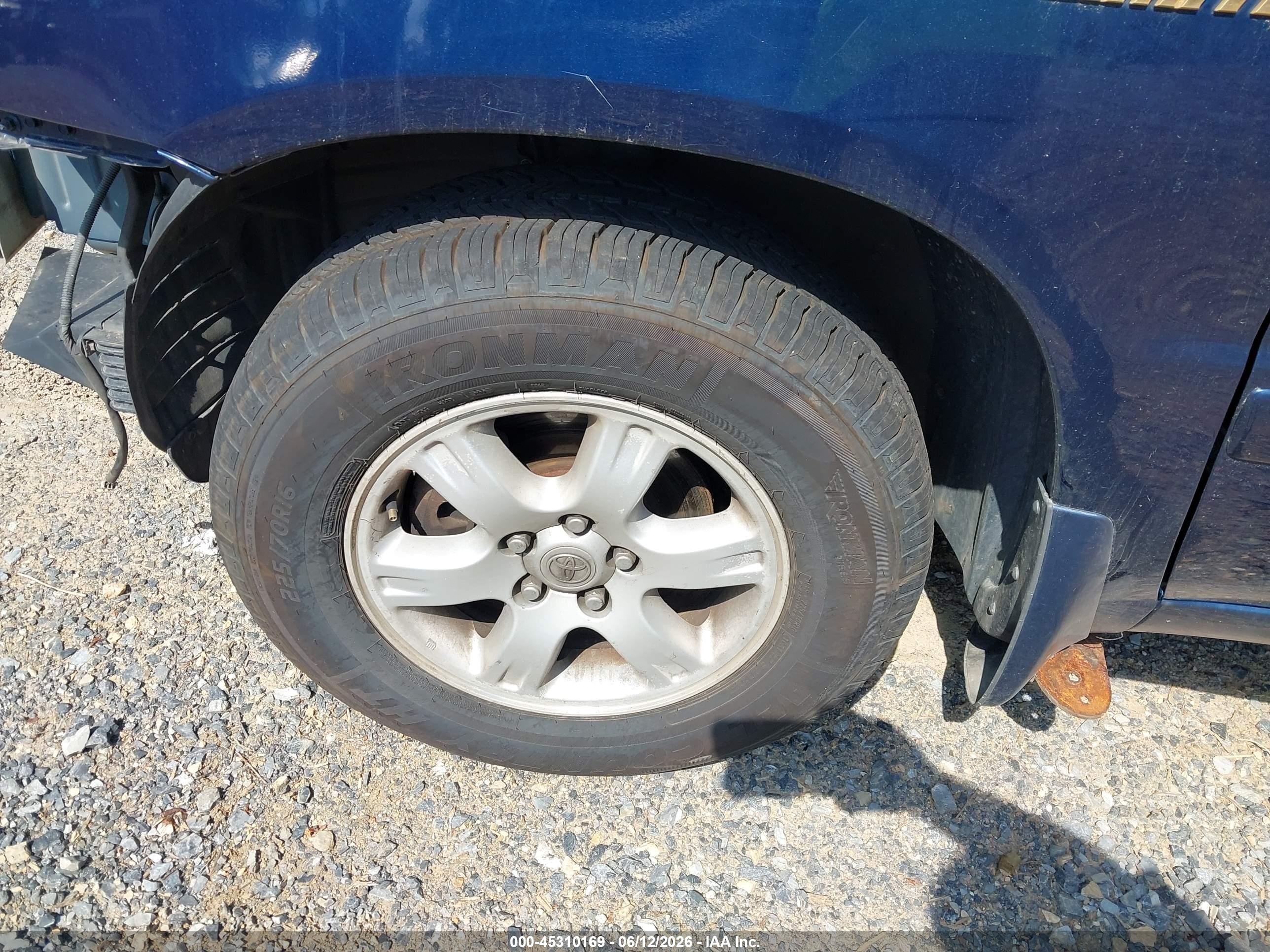 2001 Toyota Highlander V6 Blue vin: JTEHF21AX10022394
