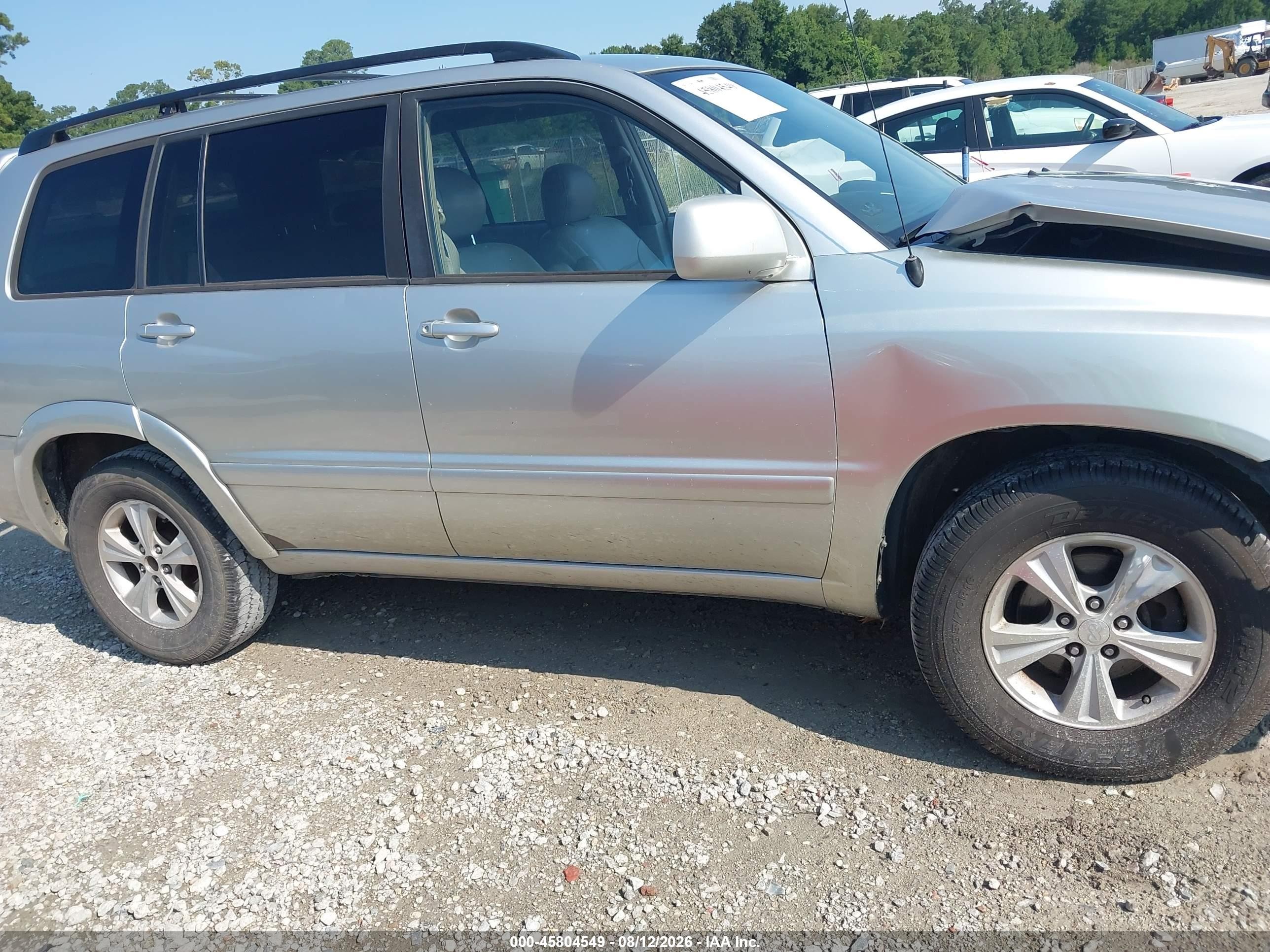 2001 Toyota Highlander V6 Gray vin: JTEHF21AX10022959