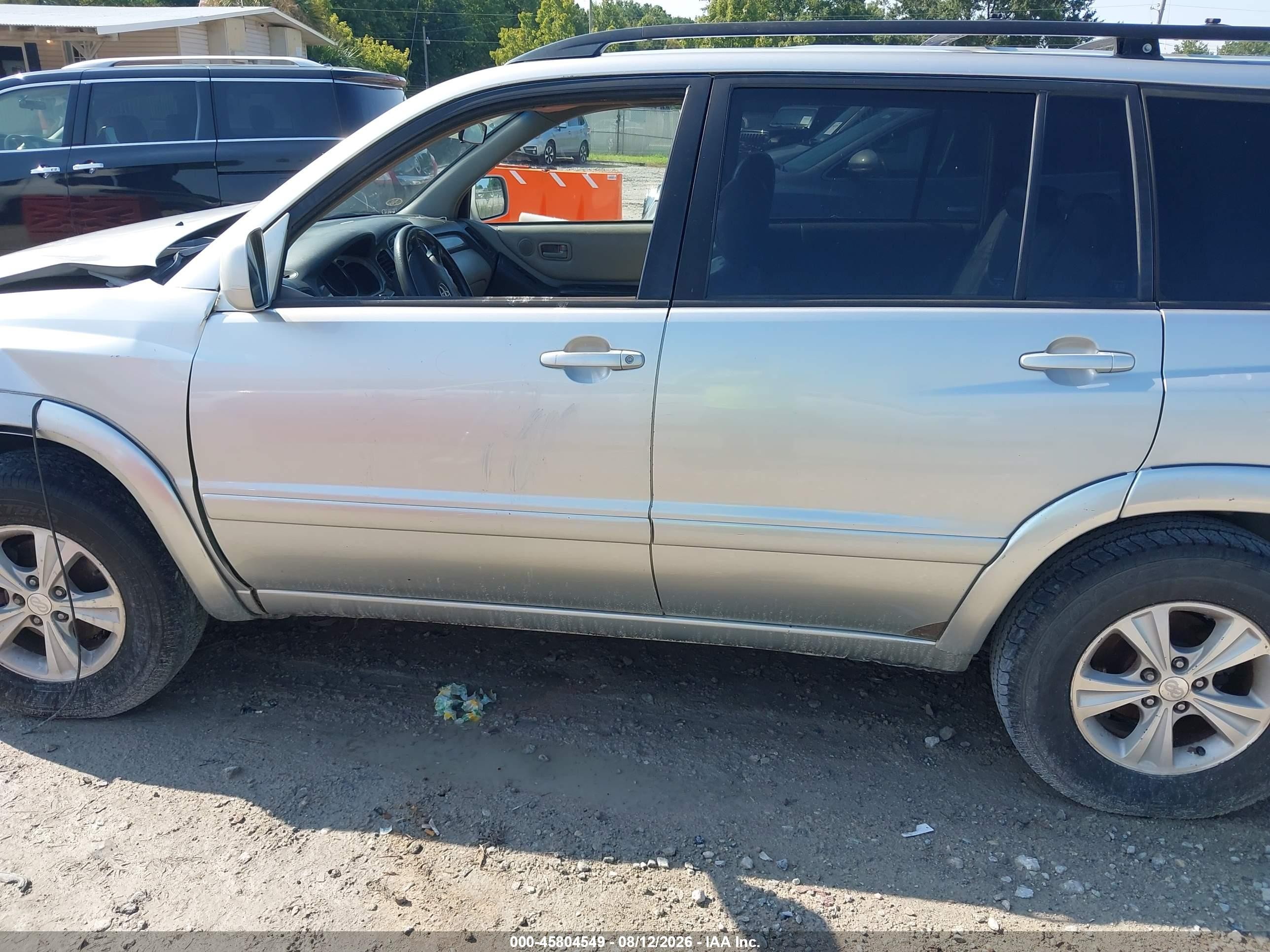 2001 Toyota Highlander V6 Gray vin: JTEHF21AX10022959