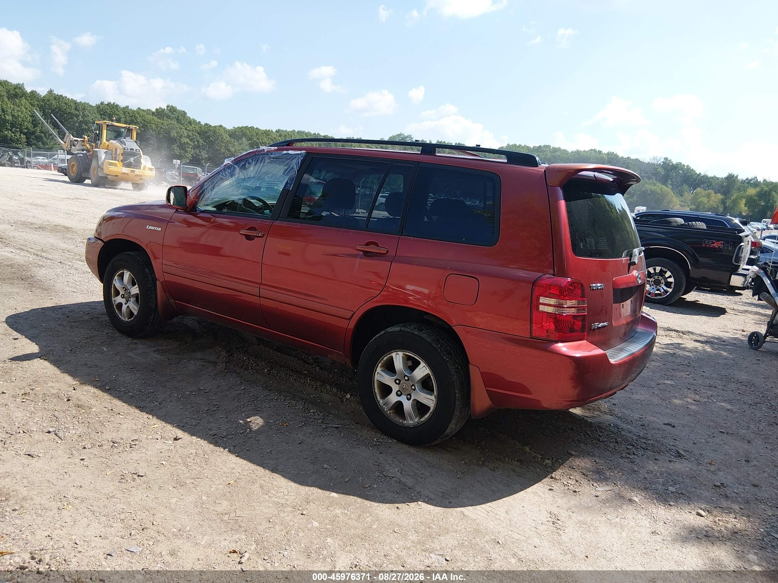 2001 Toyota Highlander V6 Orange vin: JTEHF21AX10036652