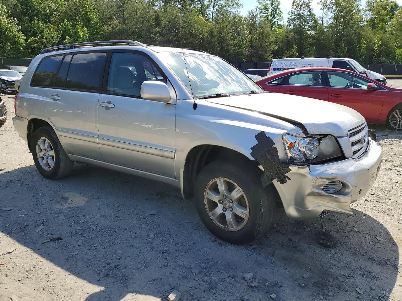 2001 Toyota Highlander Base Silver vin: JTEHF21AX10040121