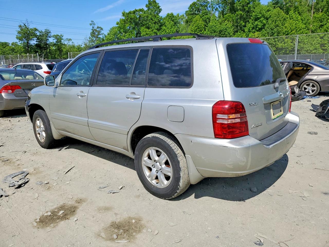 2001 Toyota Highlander Base Silver vin: JTEHF21AX10040121