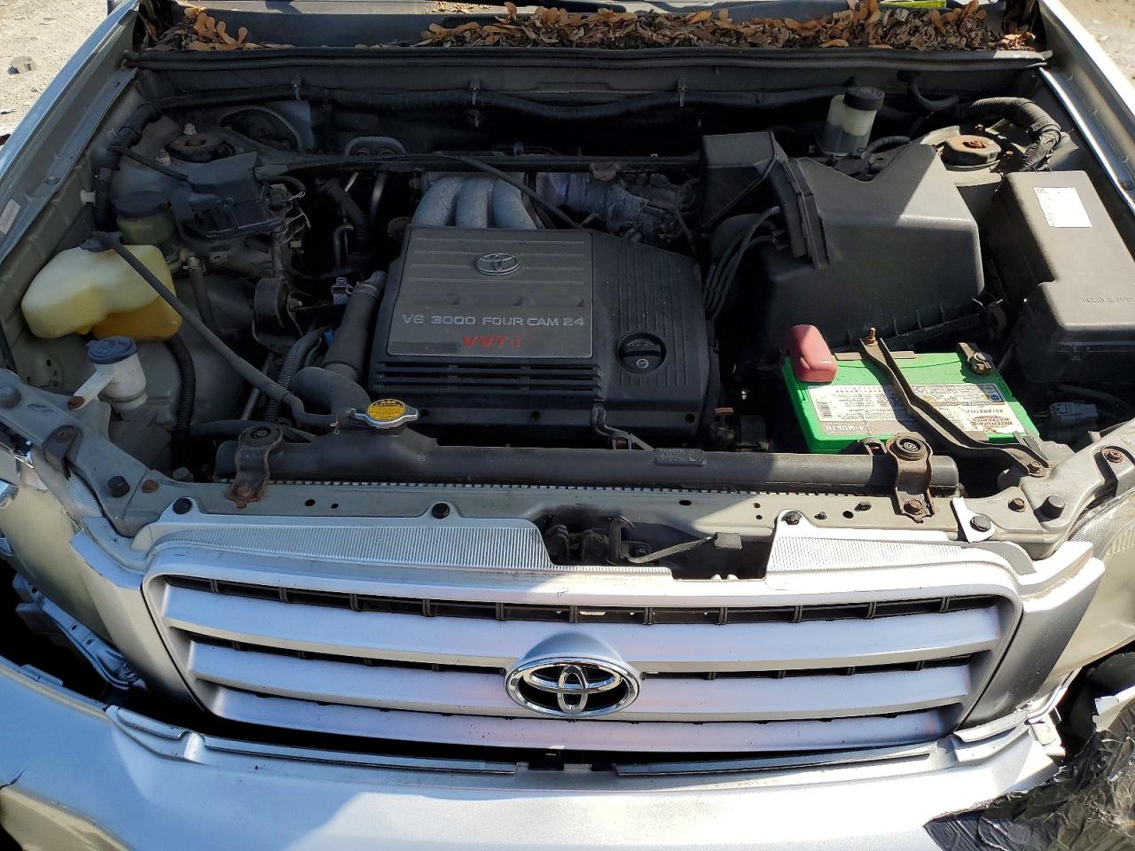 2001 Toyota Highlander Base Silver vin: JTEHF21AX10040121