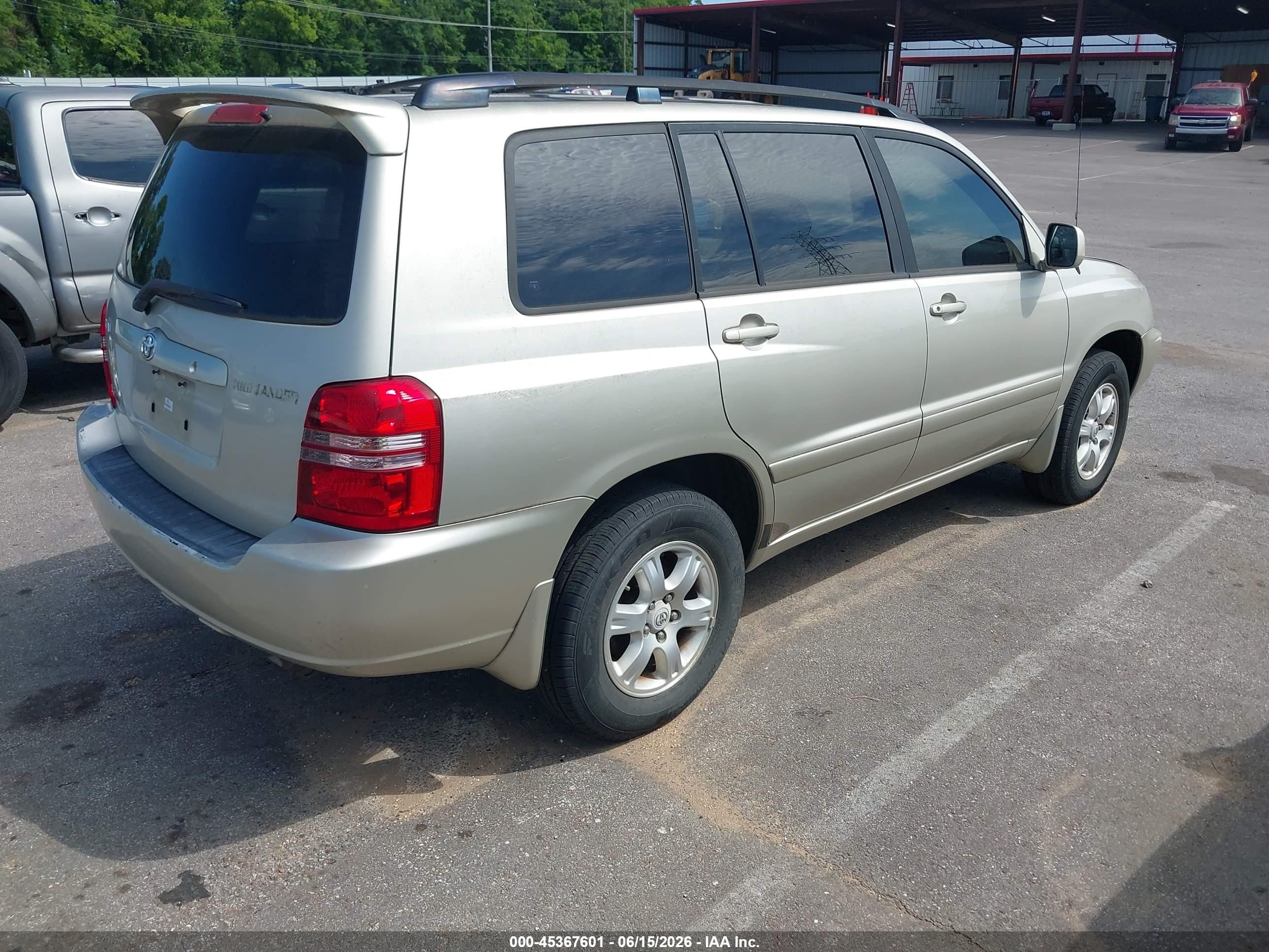 2002 Toyota Highlander V6 Gold vin: JTEHF21AX20094178