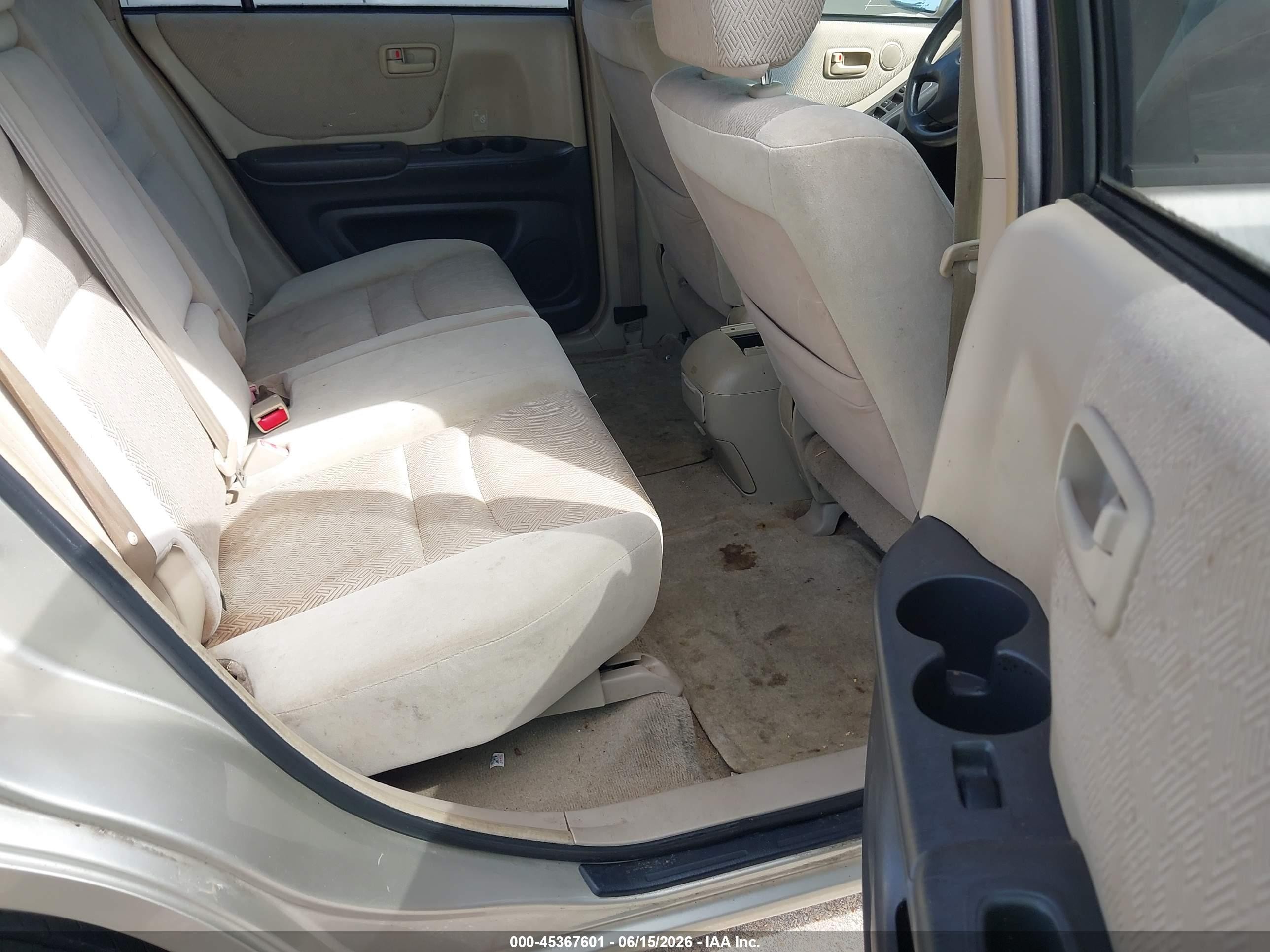 2002 Toyota Highlander V6 Gold vin: JTEHF21AX20094178