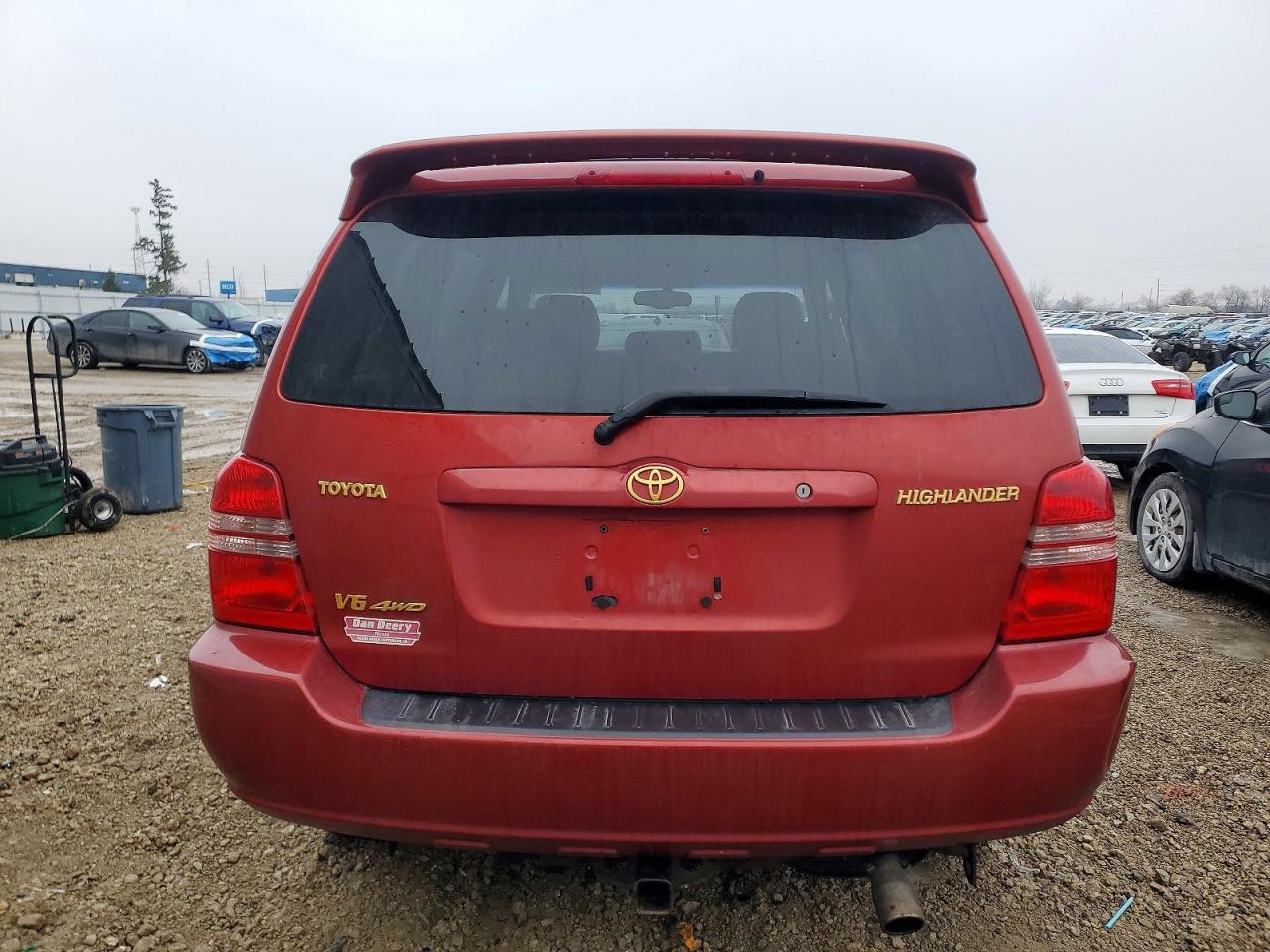 2003 Toyota Highlander Limited Red vin: JTEHF21AX30101602