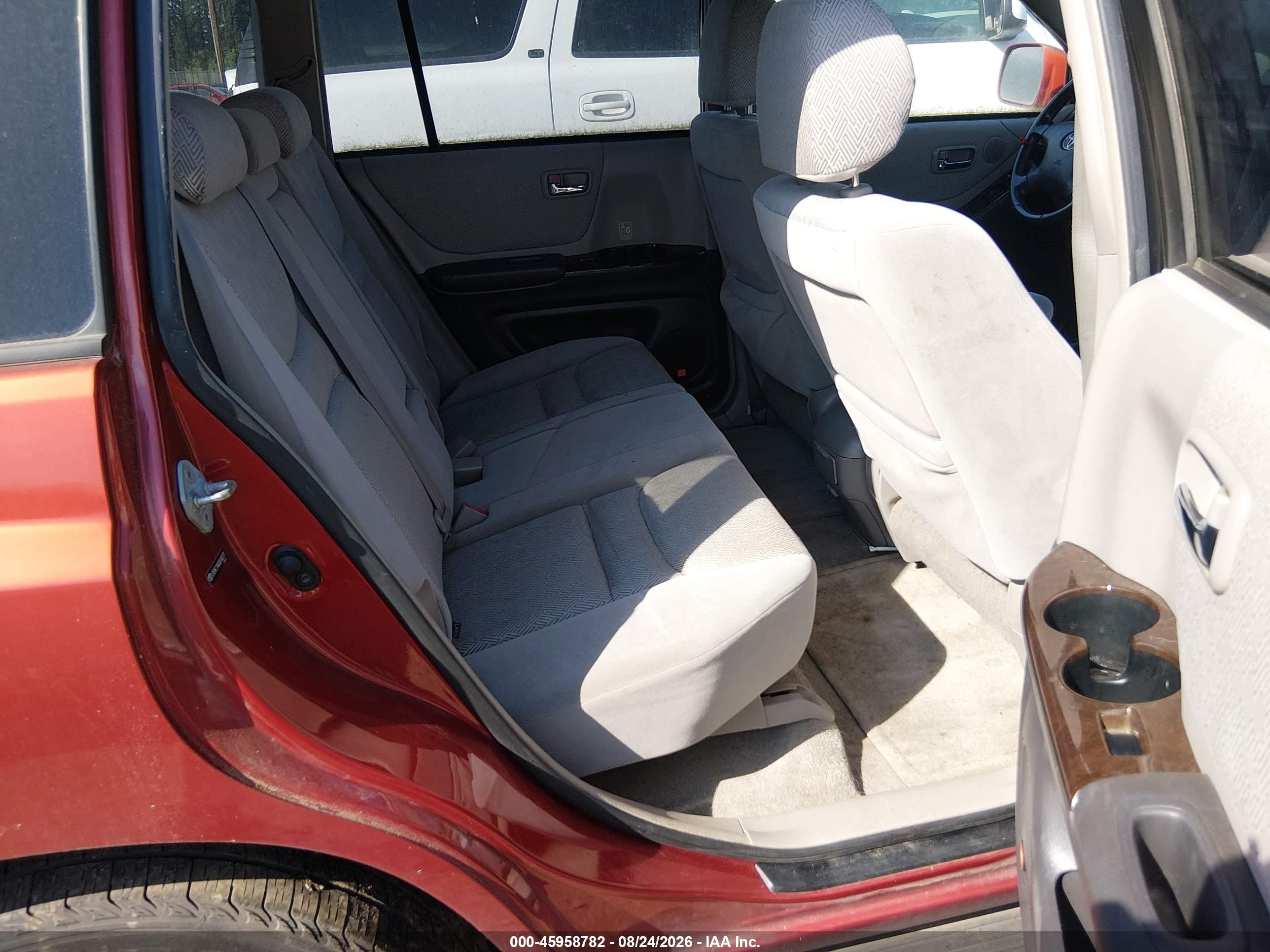 2003 Toyota Highlander Limited V6 Red vin: JTEHF21AX30140237