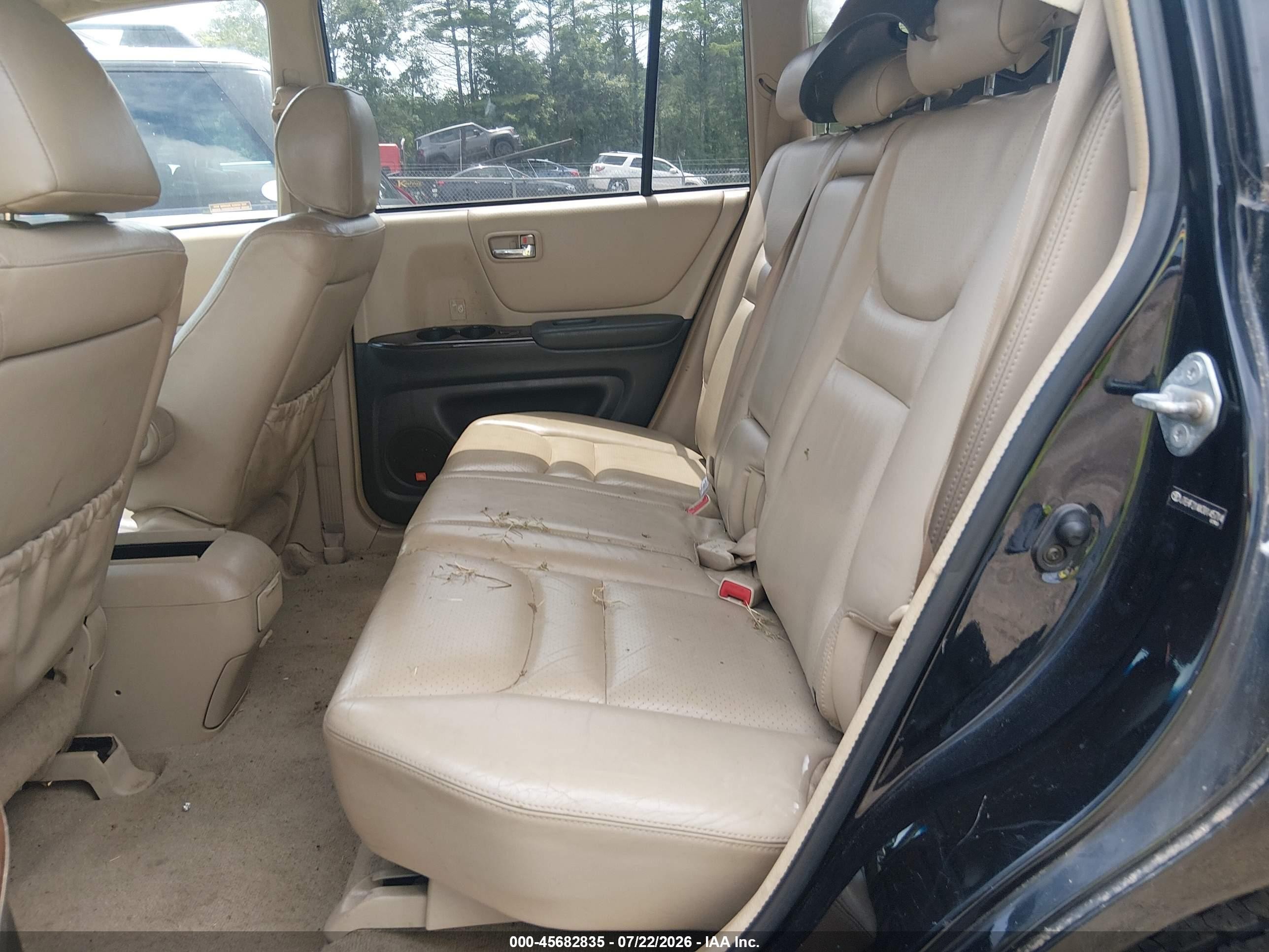 2003 Toyota Highlander Limited V6 Black vin: JTEHF21AX30145714