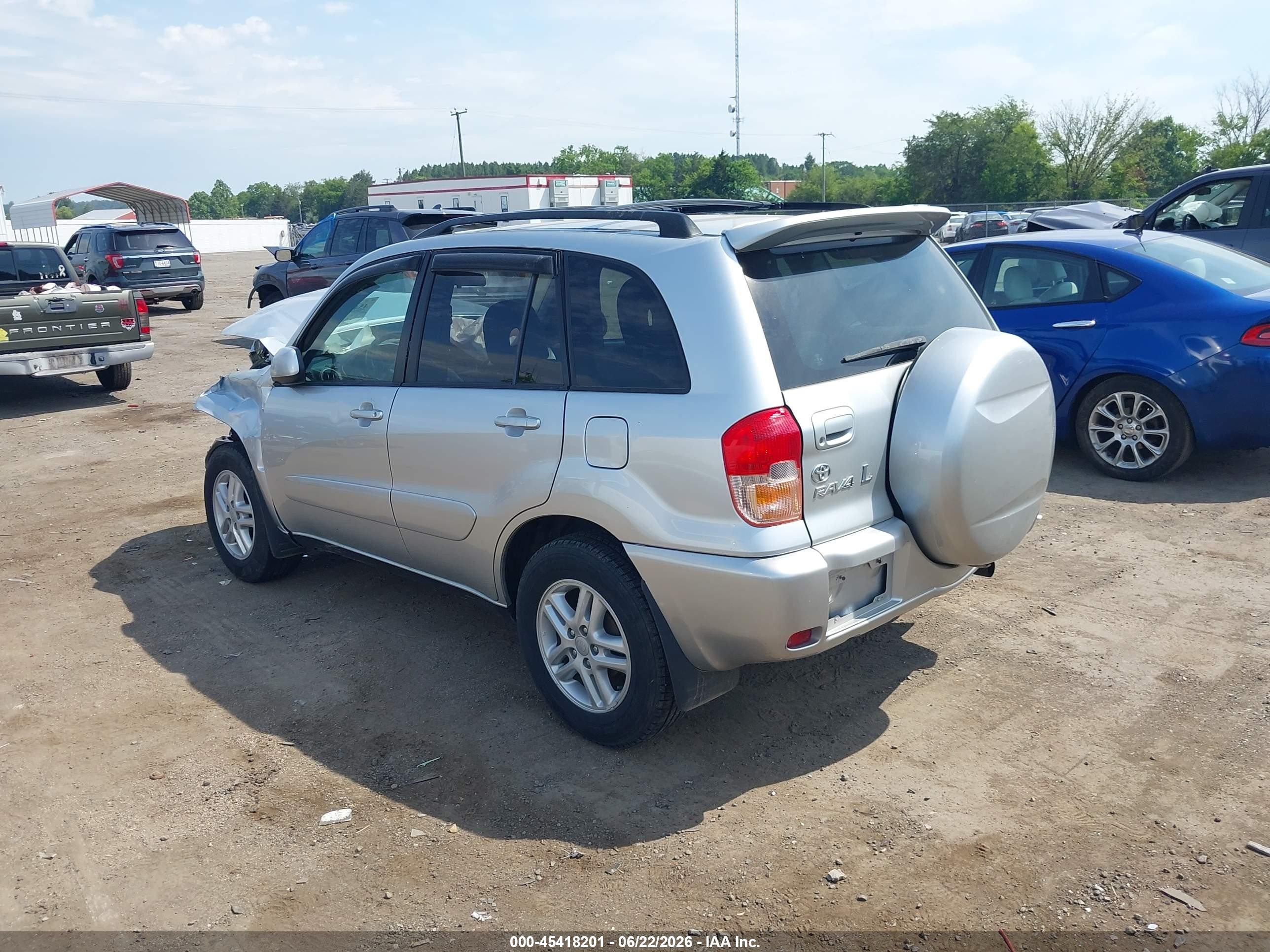2003 Toyota Rav4   Серебряный vin: JTEHH20V030231399