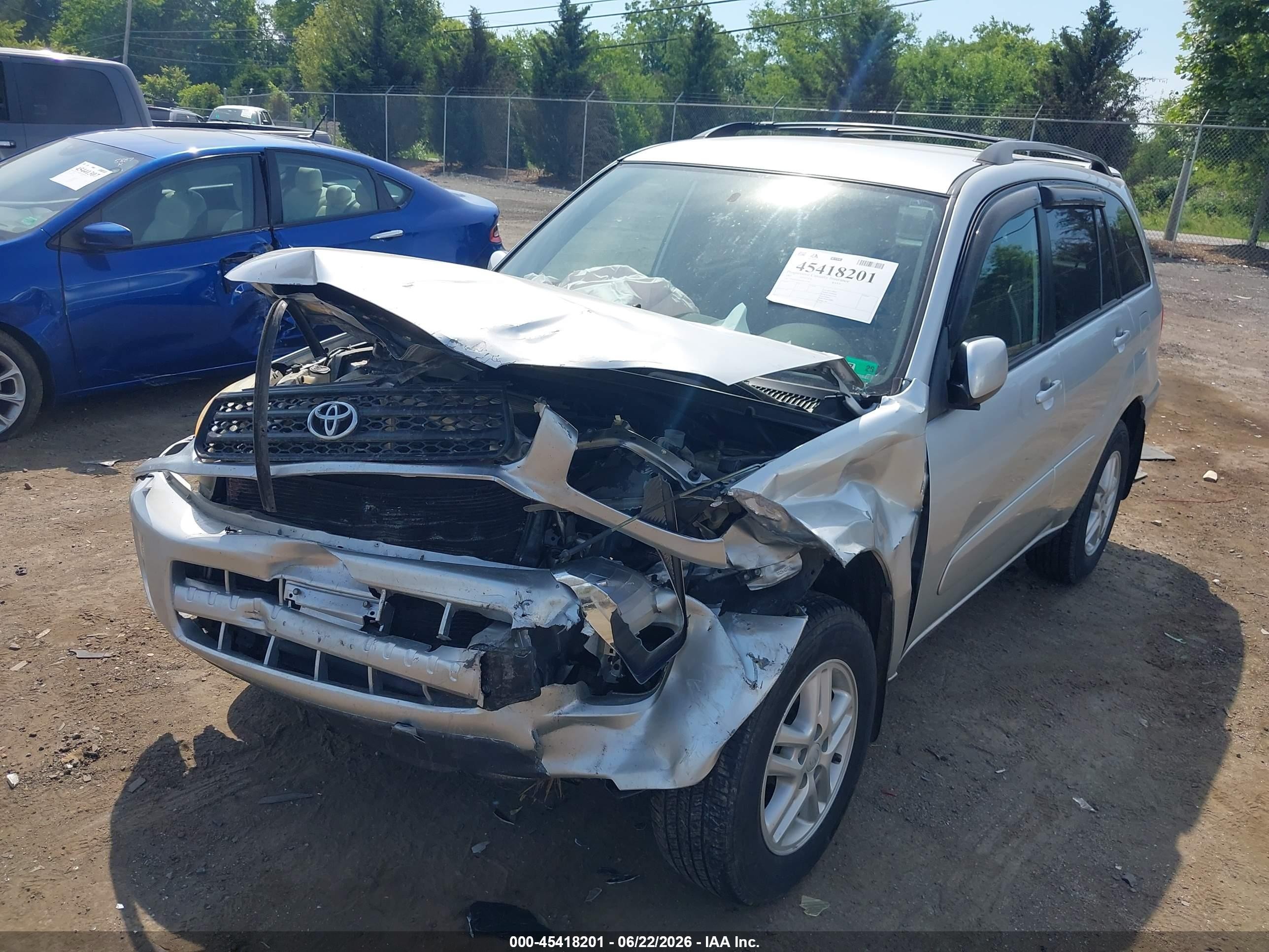 2003 Toyota Rav4   Серебряный vin: JTEHH20V030231399