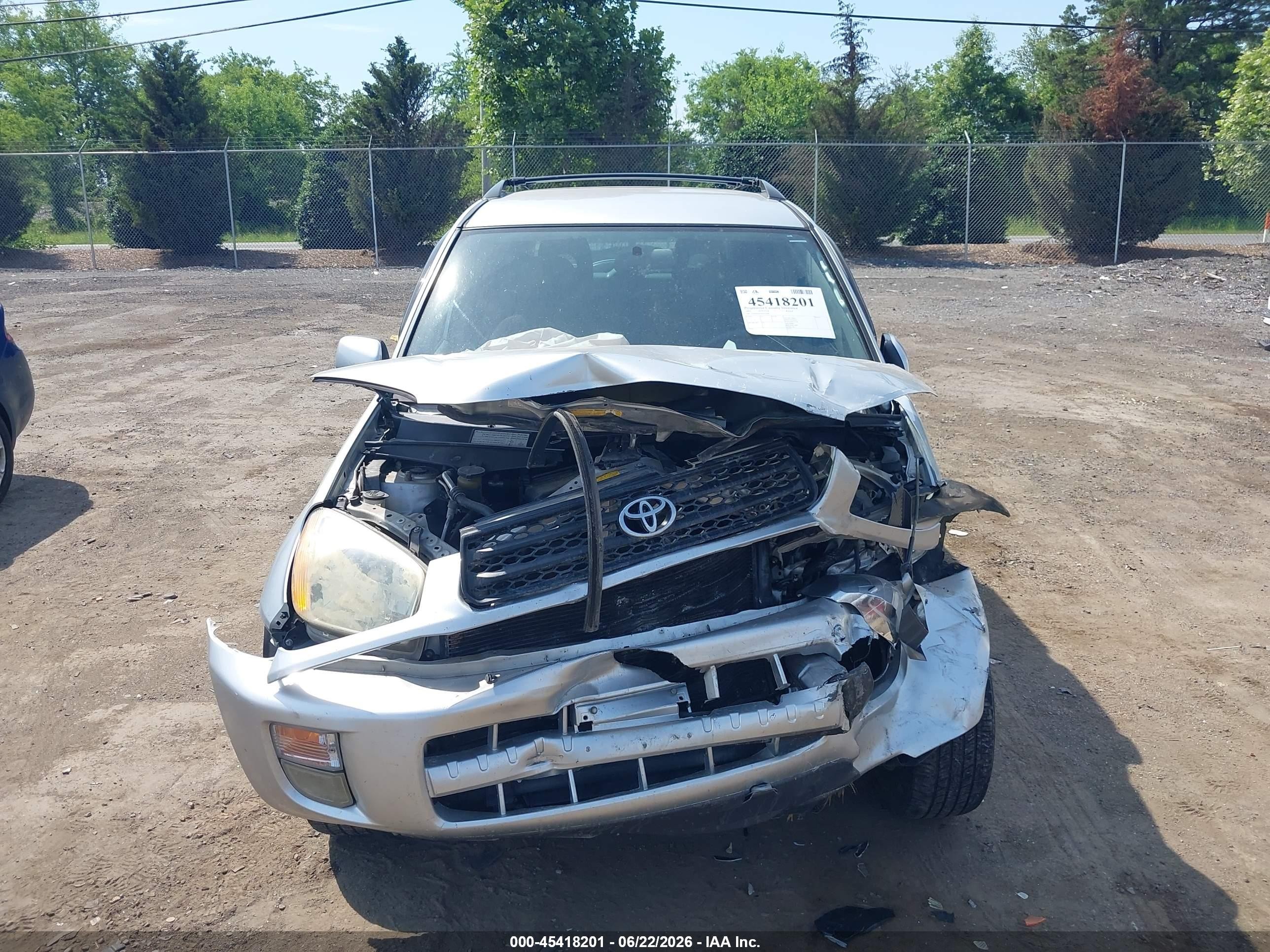 2003 Toyota Rav4   Серебряный vin: JTEHH20V030231399