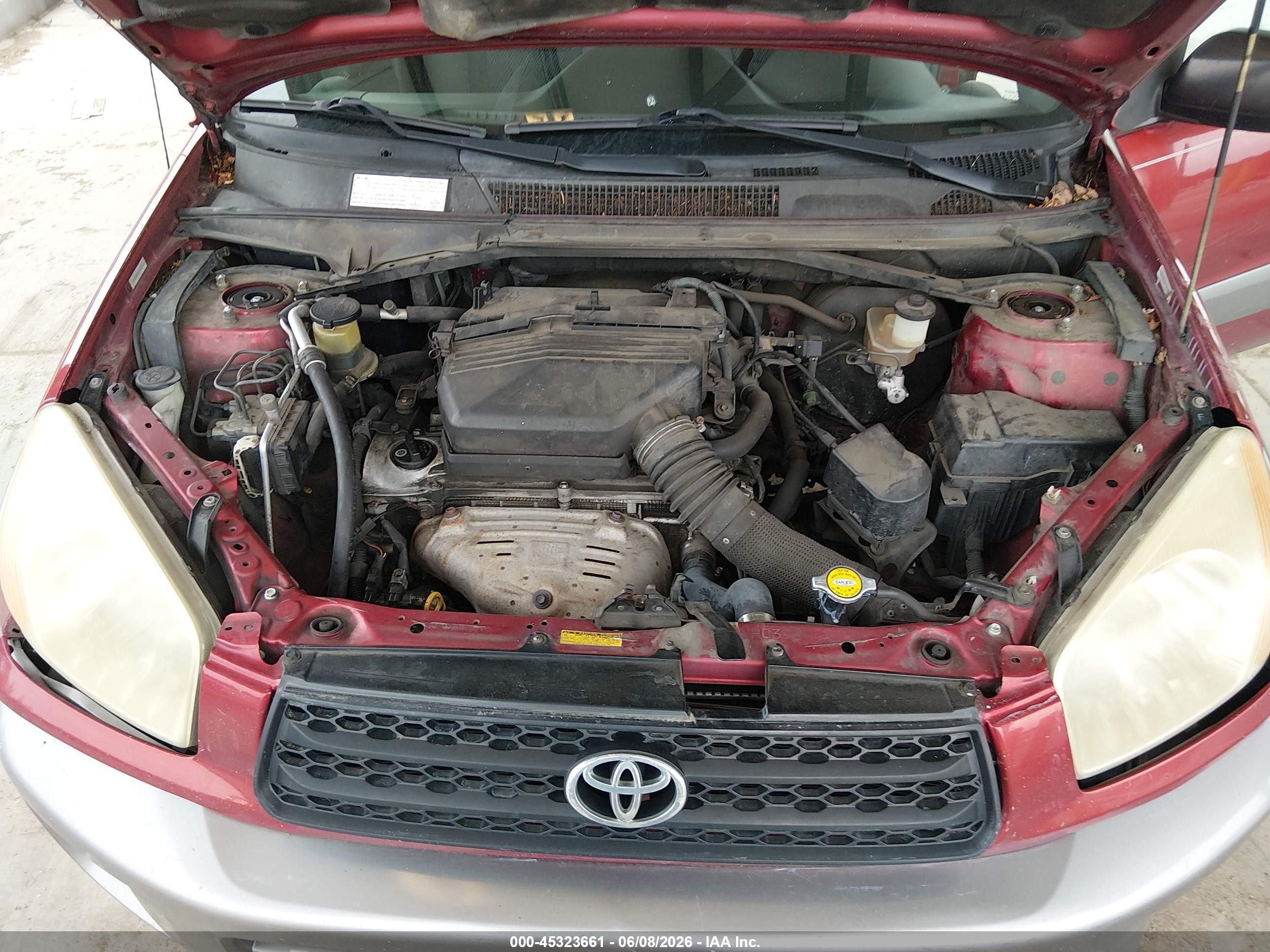 2003 Toyota Rav4 Red vin: JTEHH20V130229192