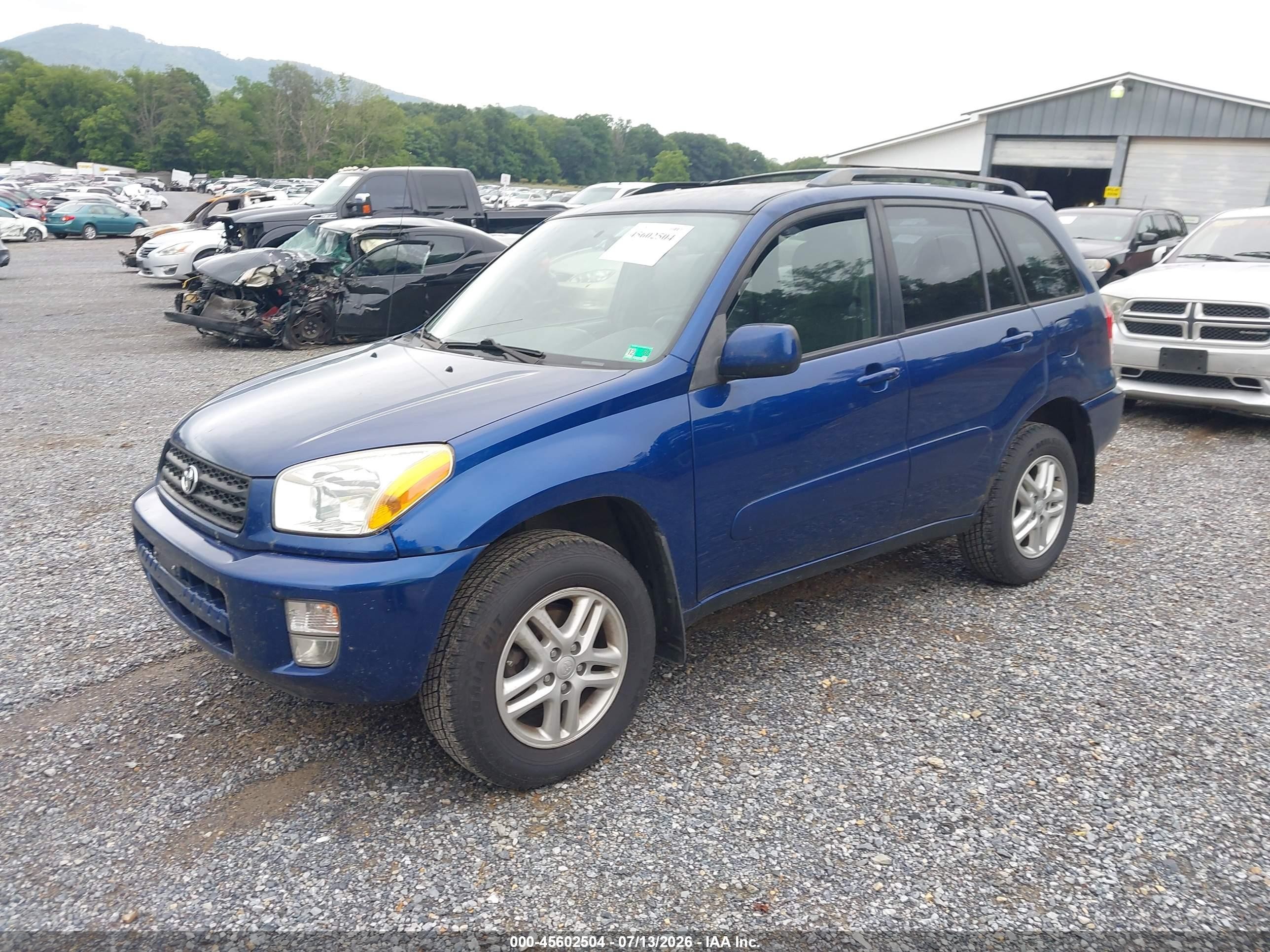 2003 Toyota Rav4   Blue vin: JTEHH20V136076830