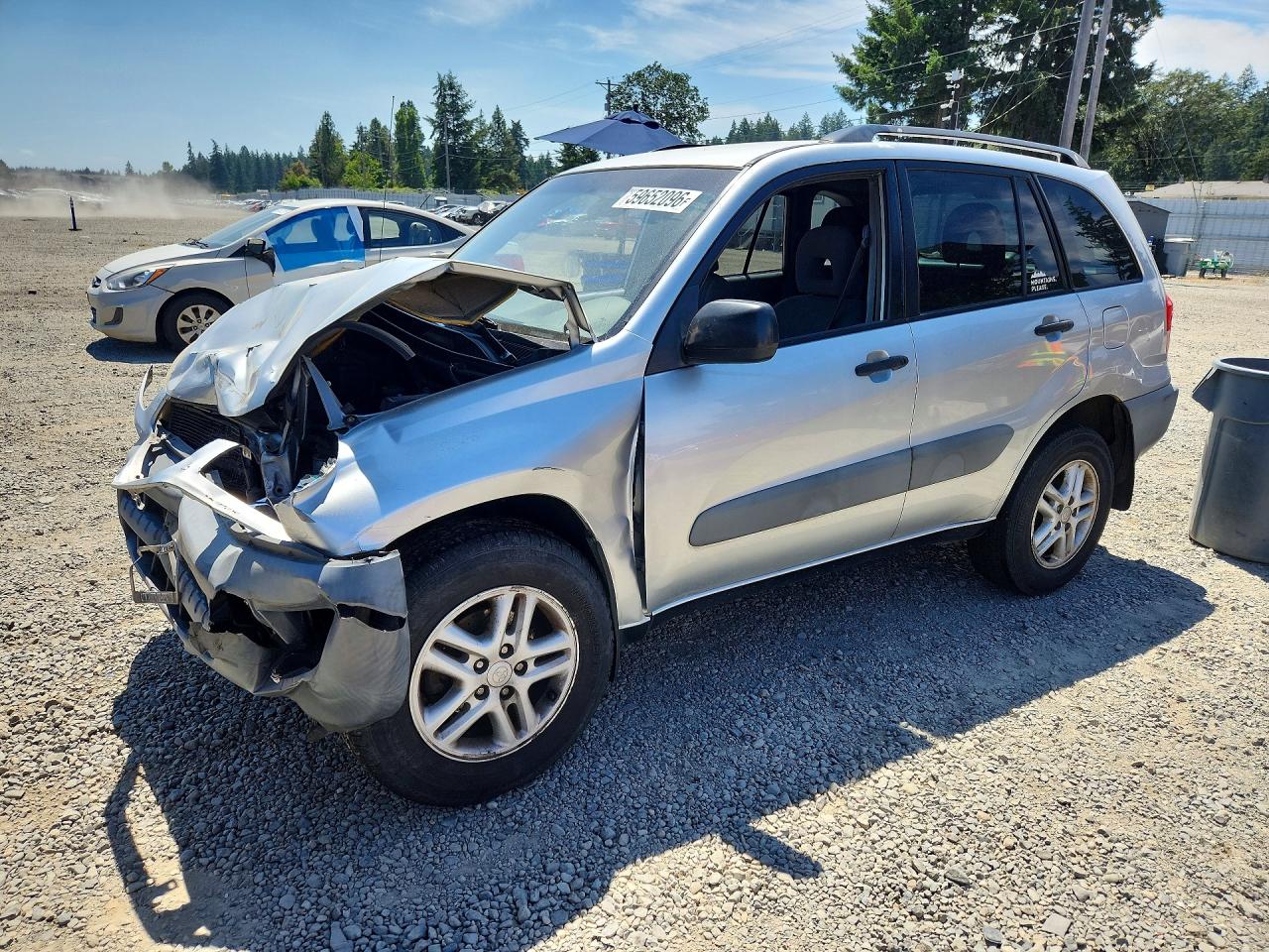 2001 Toyota Rav4 Base Silver vin: JTEHH20V210125243