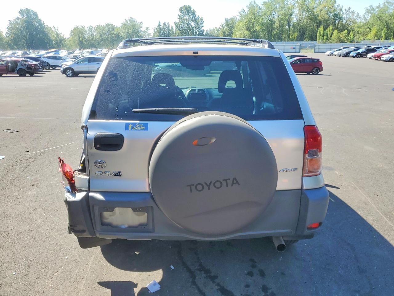 2001 Toyota Rav4 Base Silver vin: JTEHH20V216003656