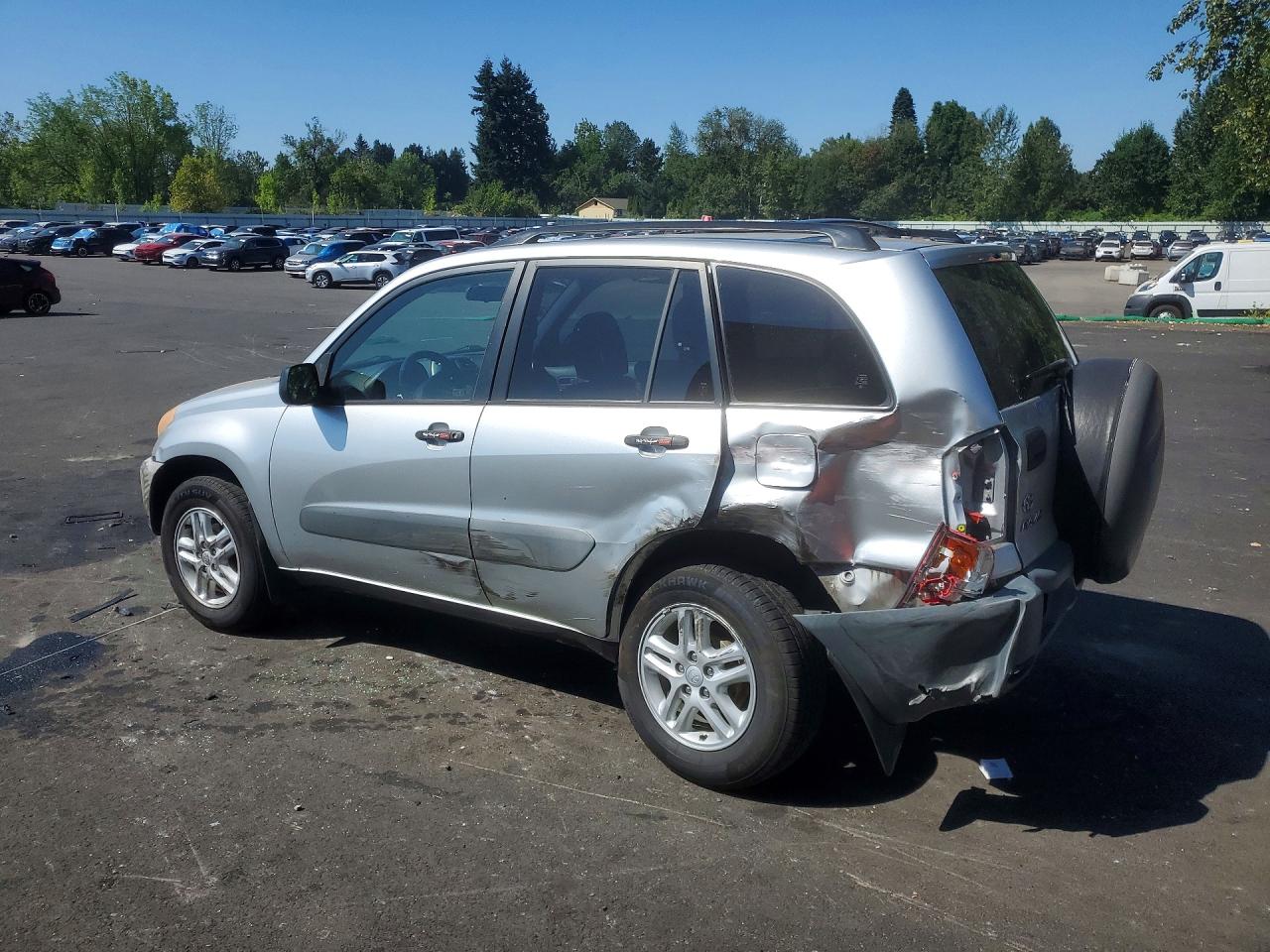 2001 Toyota Rav4 Base Silver vin: JTEHH20V216003656