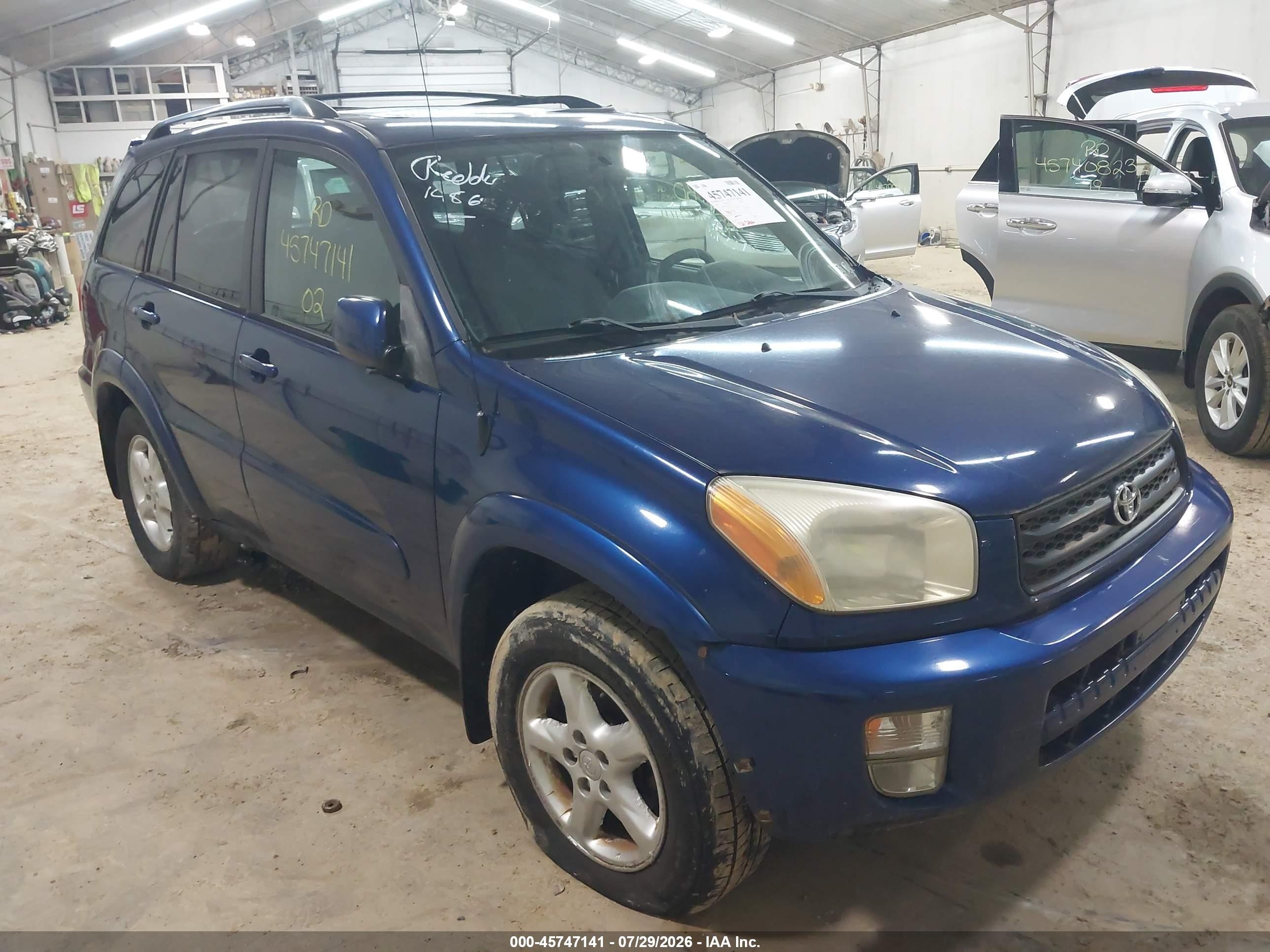 2002 Toyota Rav4   Blue vin: JTEHH20V320177515