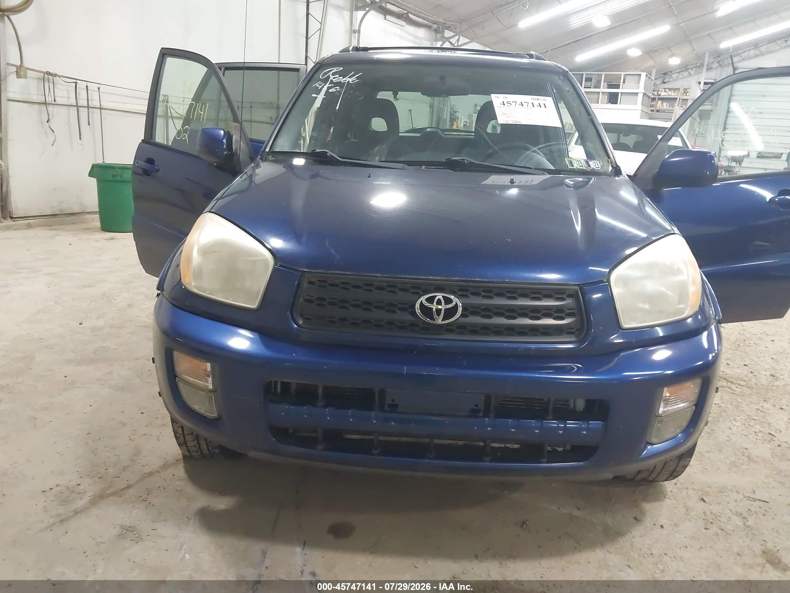 2002 Toyota Rav4   Blue vin: JTEHH20V320177515