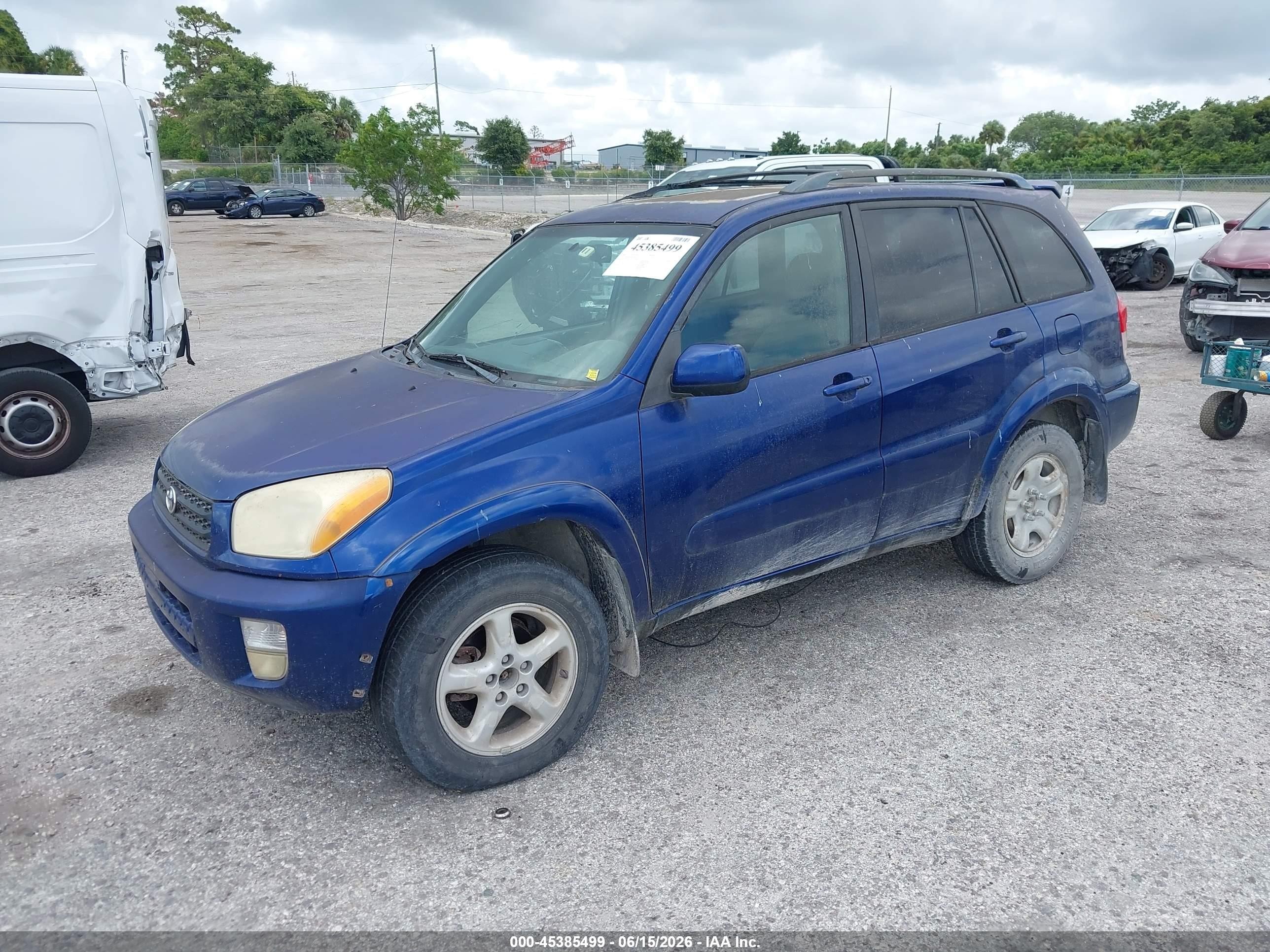 2002 Toyota Rav4   Blue vin: JTEHH20V326032360