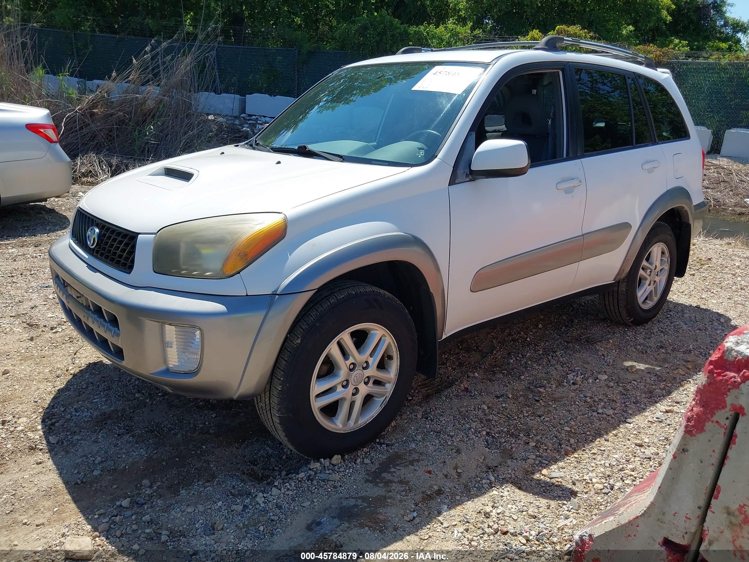 2003 Toyota Rav4   White vin: JTEHH20V330254983