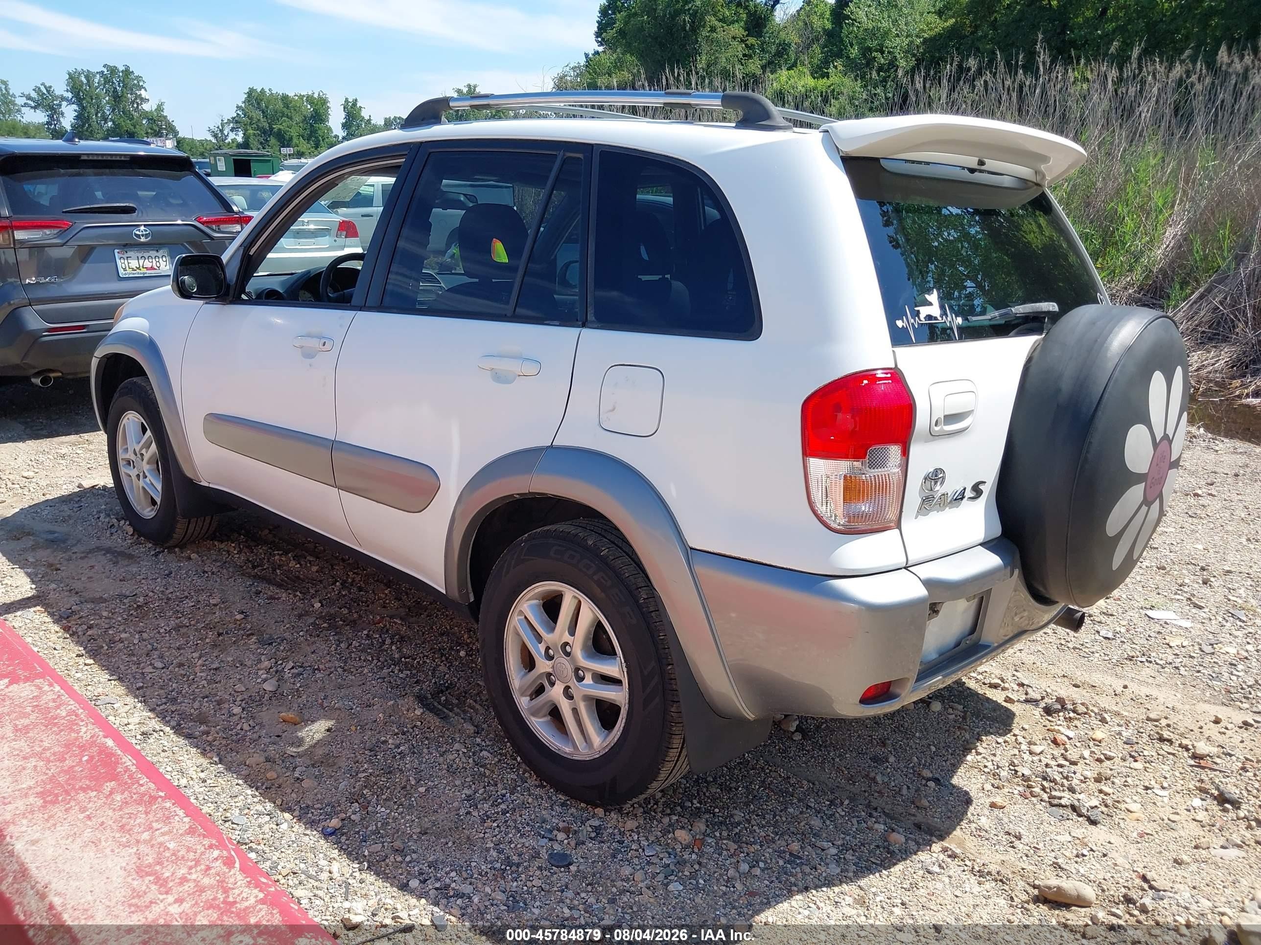 2003 Toyota Rav4   White vin: JTEHH20V330254983