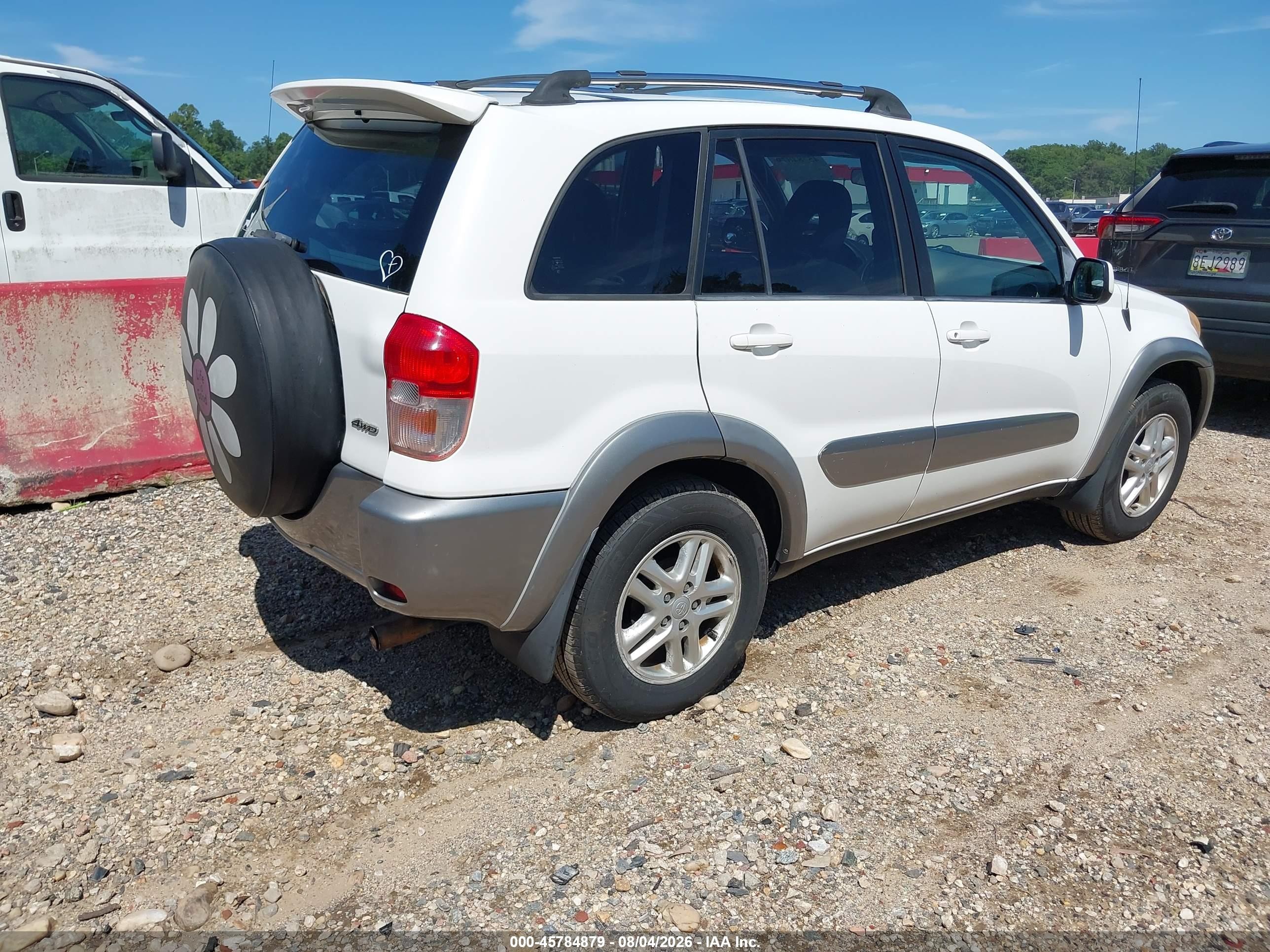 2003 Toyota Rav4   White vin: JTEHH20V330254983