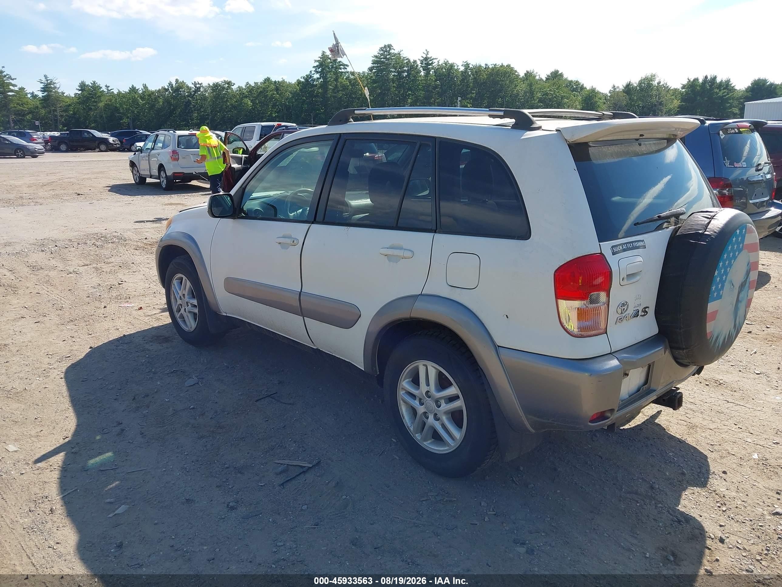 2003 Toyota Rav4   White vin: JTEHH20V330261271