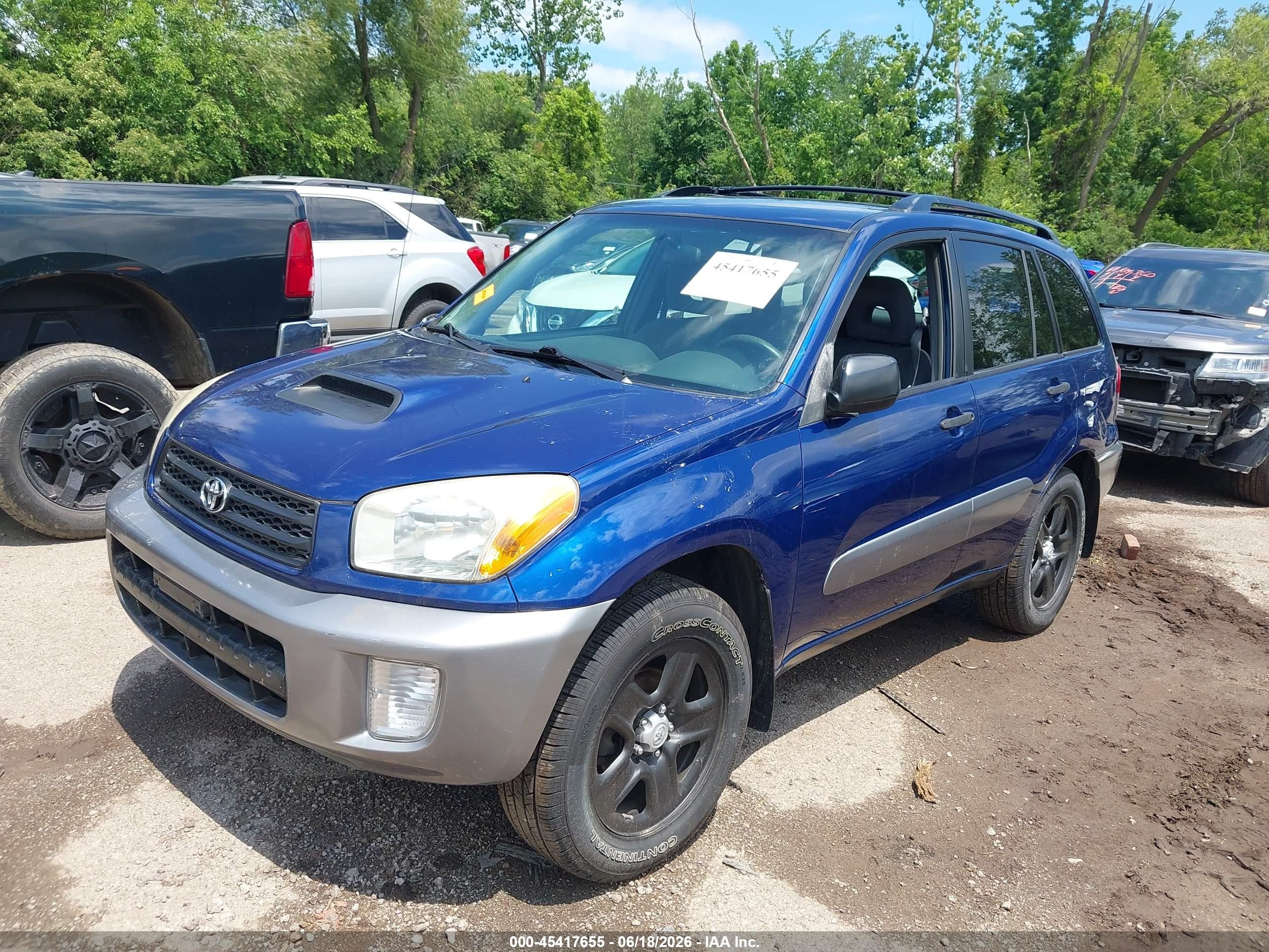 2003 Toyota Rav4   Синий vin: JTEHH20V336084346