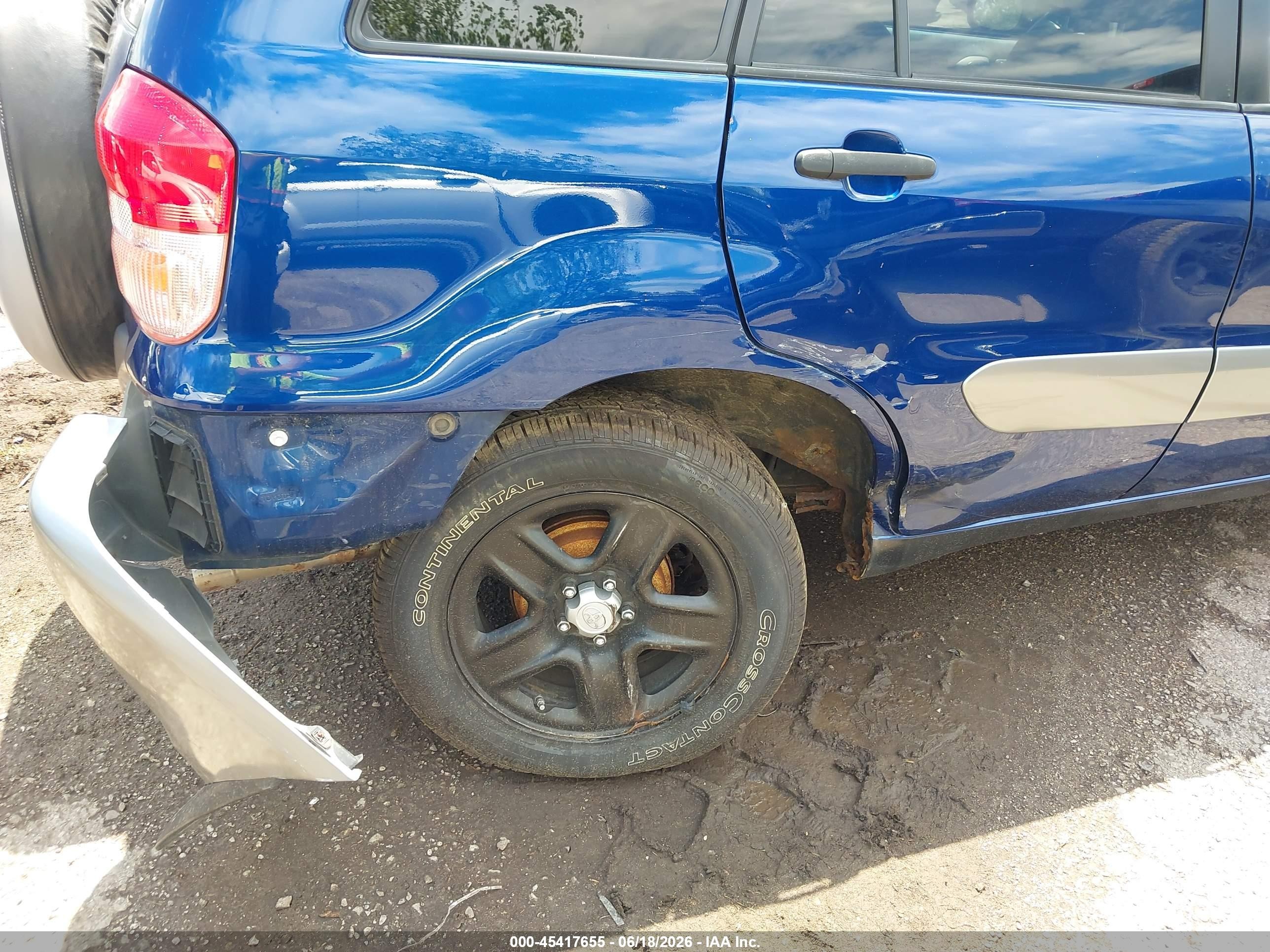2003 Toyota Rav4   Синий vin: JTEHH20V336084346