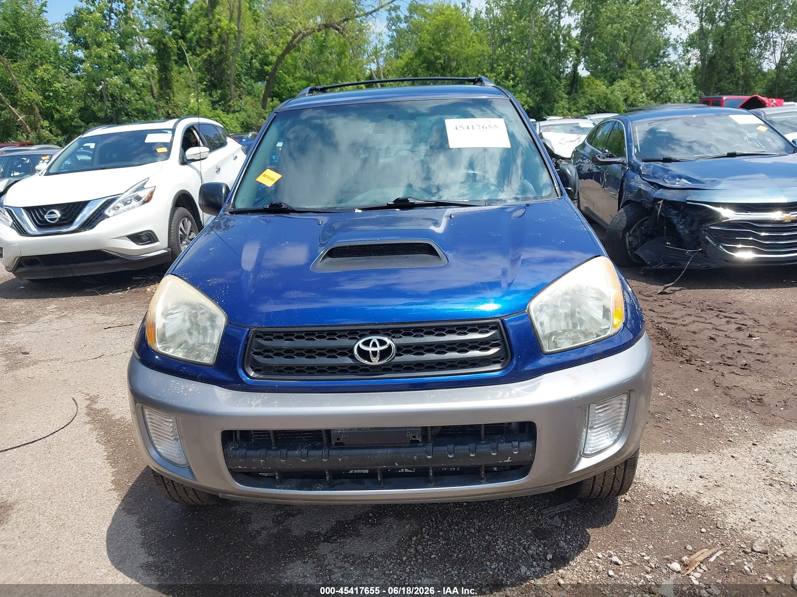 2003 Toyota Rav4   Синий vin: JTEHH20V336084346