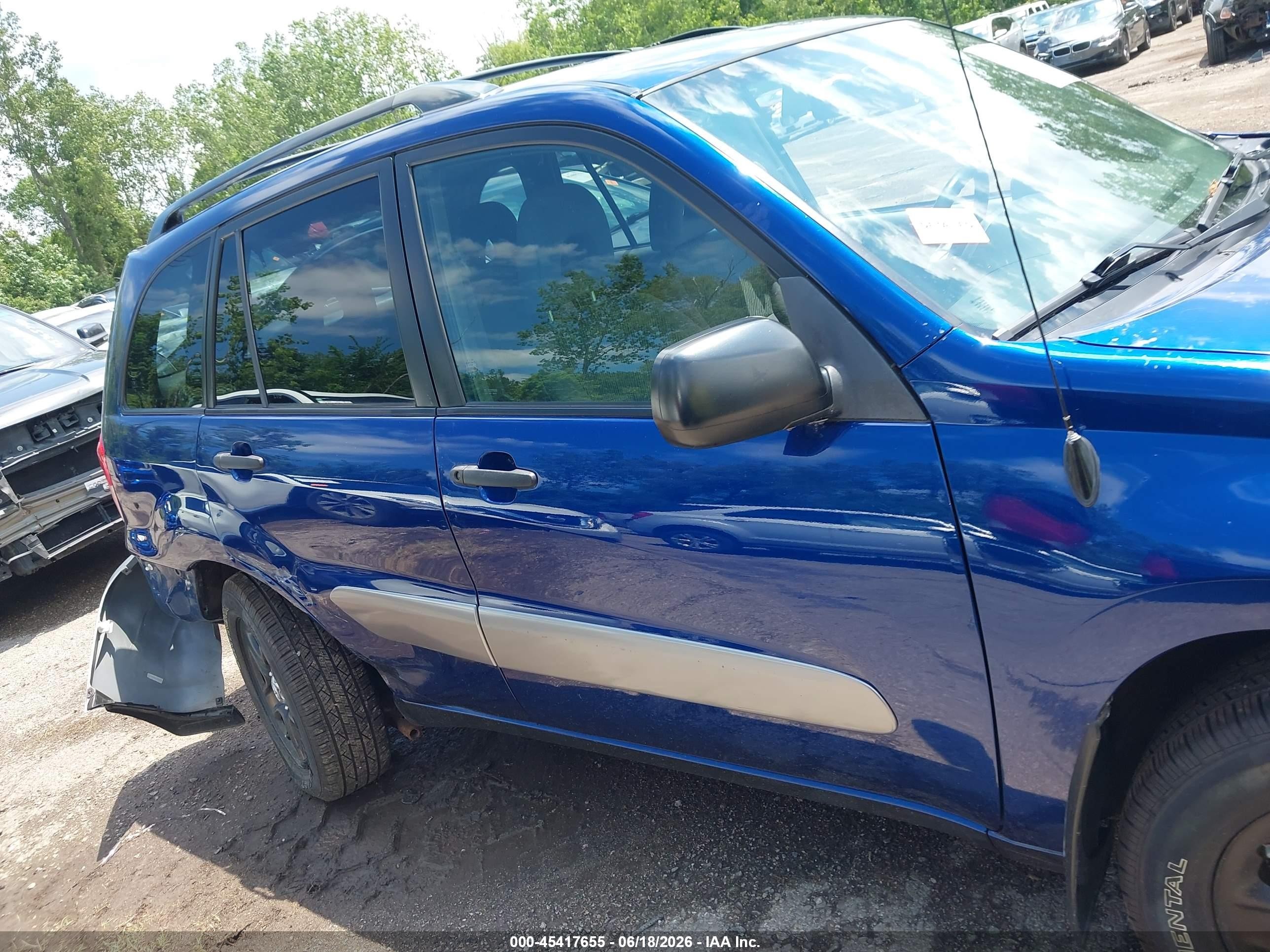 2003 Toyota Rav4   Синий vin: JTEHH20V336084346