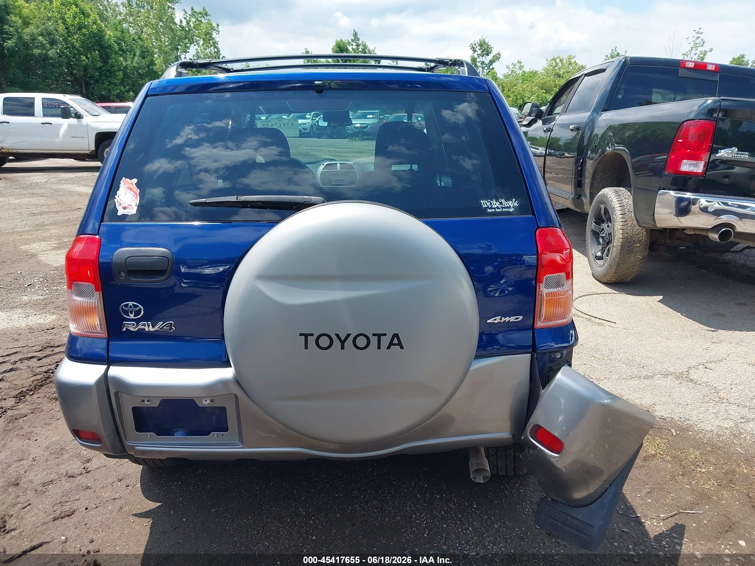 2003 Toyota Rav4   Синий vin: JTEHH20V336084346