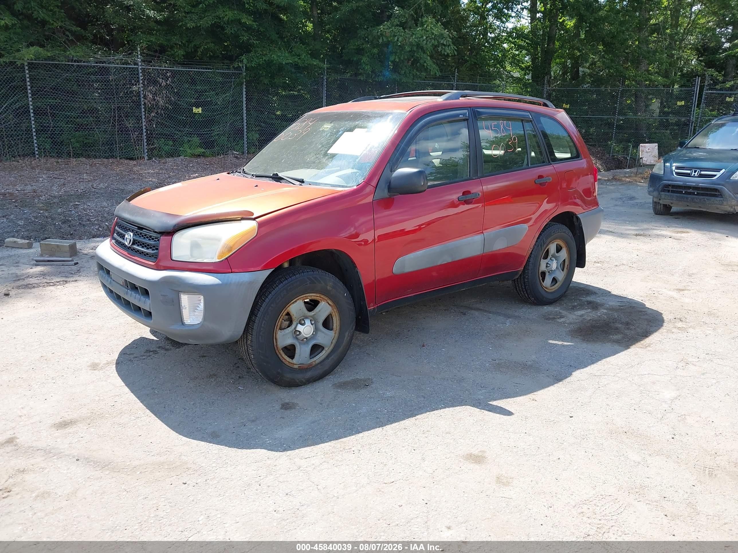 2001 Toyota Rav4   Orange vin: JTEHH20V410033549