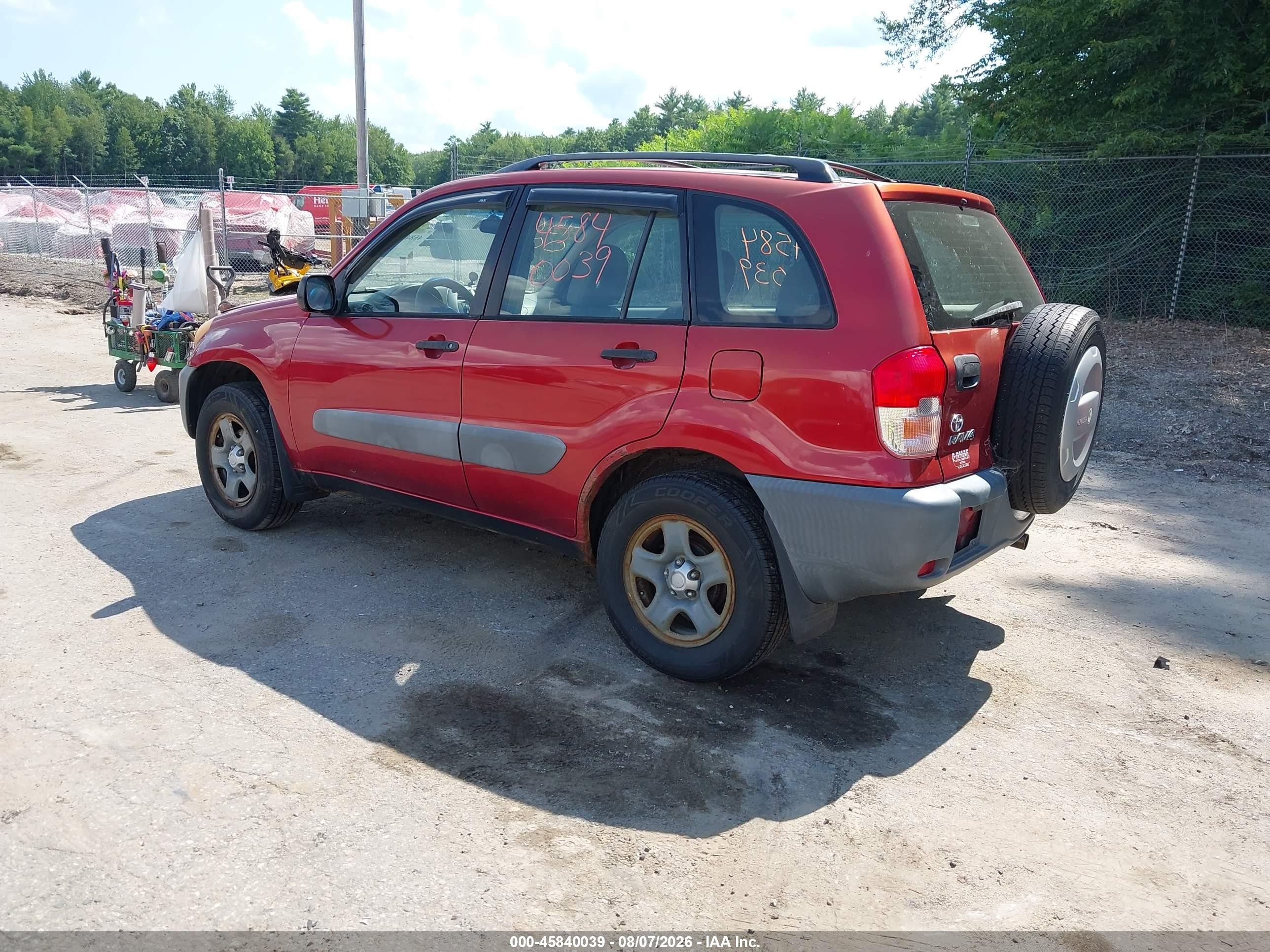 2001 Toyota Rav4   Orange vin: JTEHH20V410033549