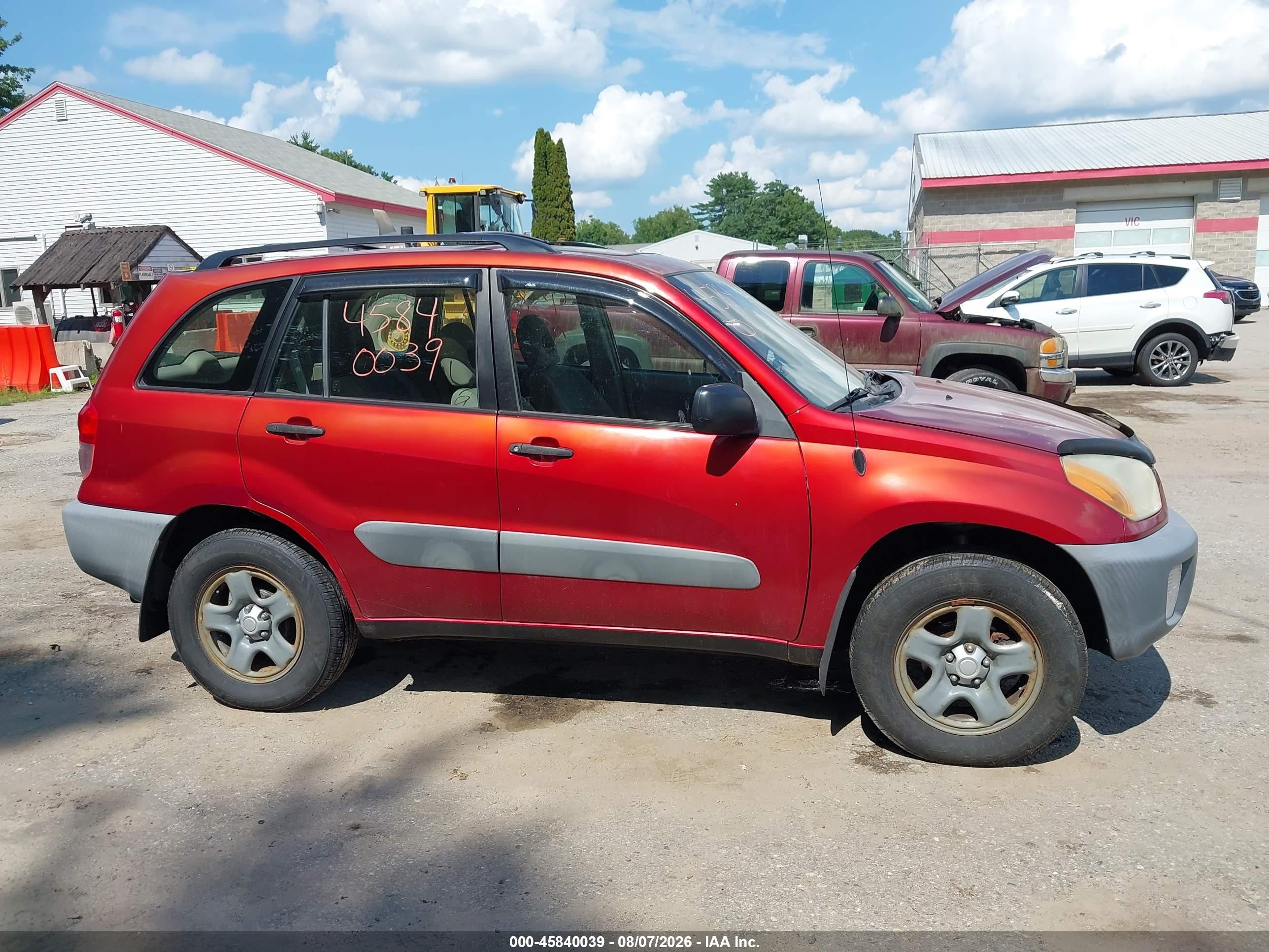 2001 Toyota Rav4   Orange vin: JTEHH20V410033549