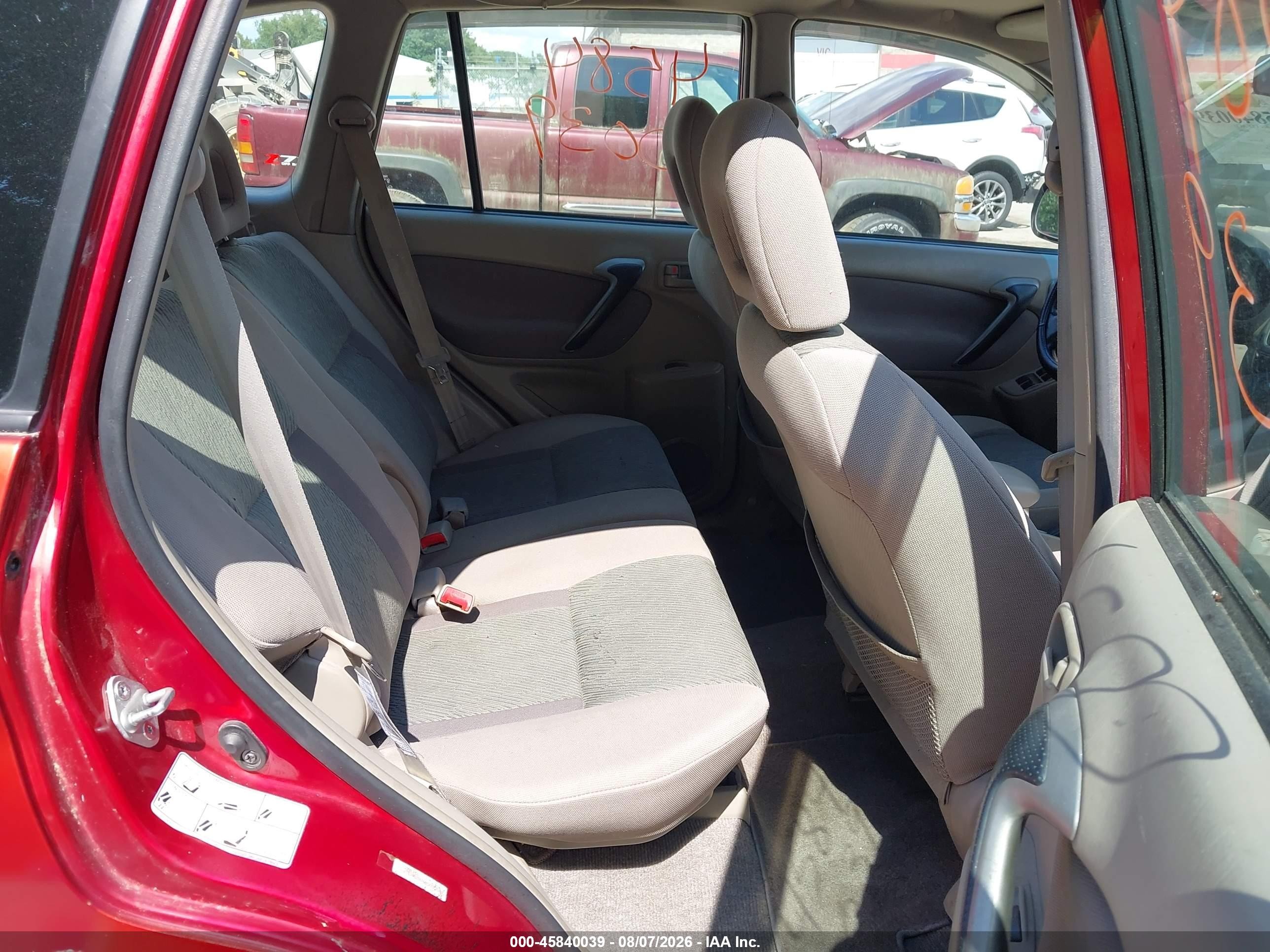 2001 Toyota Rav4   Orange vin: JTEHH20V410033549