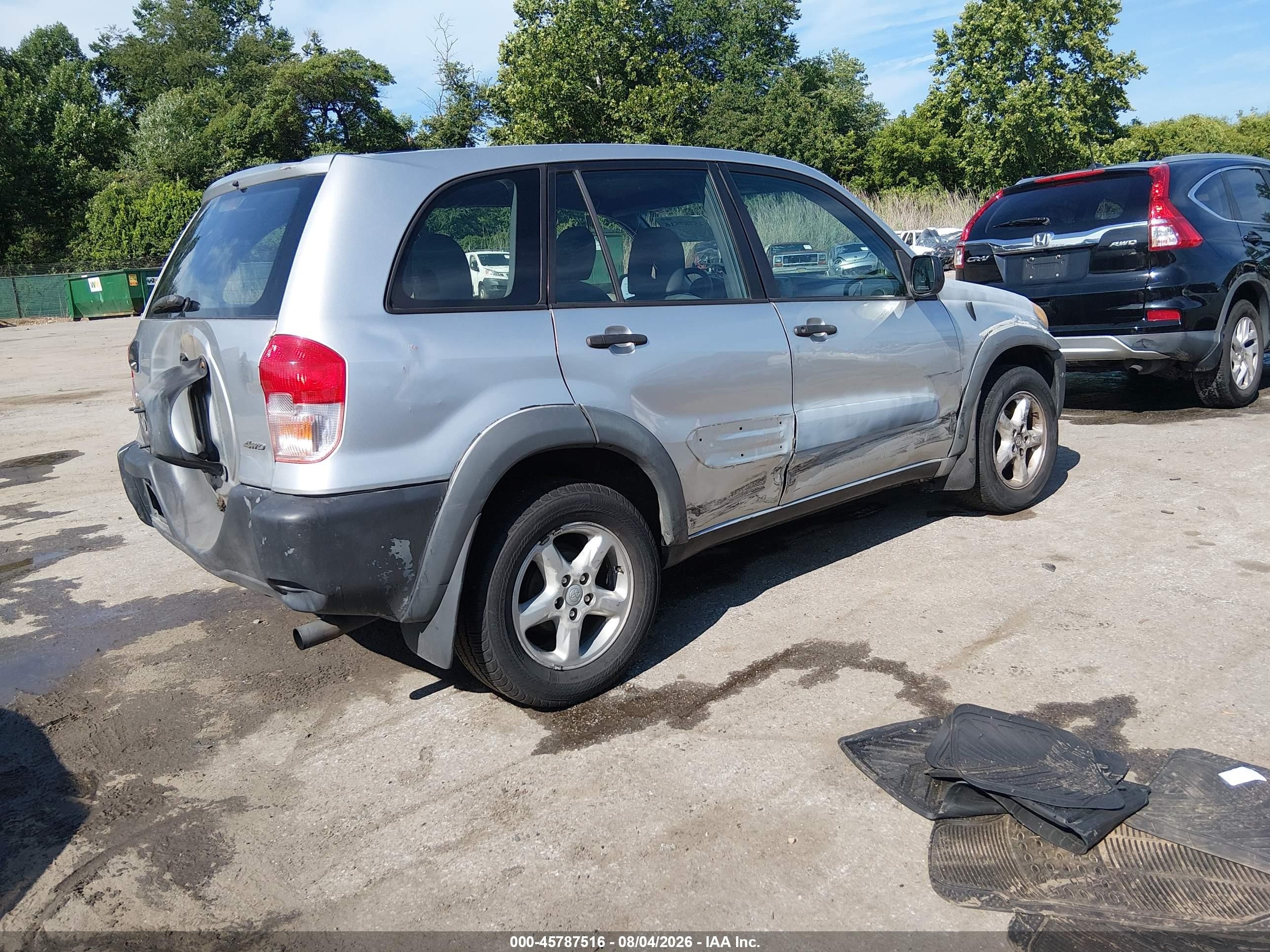 2001 Toyota Rav4   Silver vin: JTEHH20V410046320