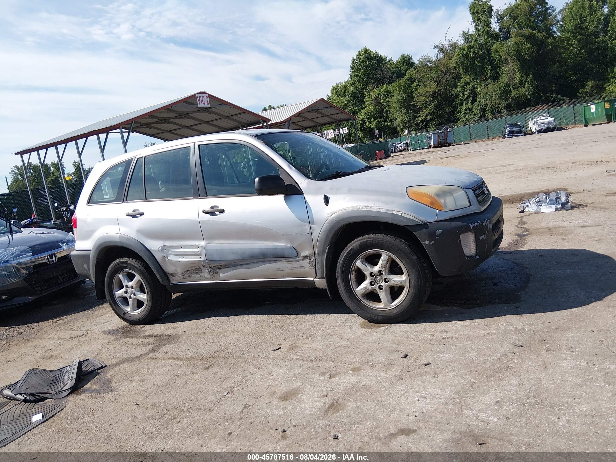 2001 Toyota Rav4   Silver vin: JTEHH20V410046320