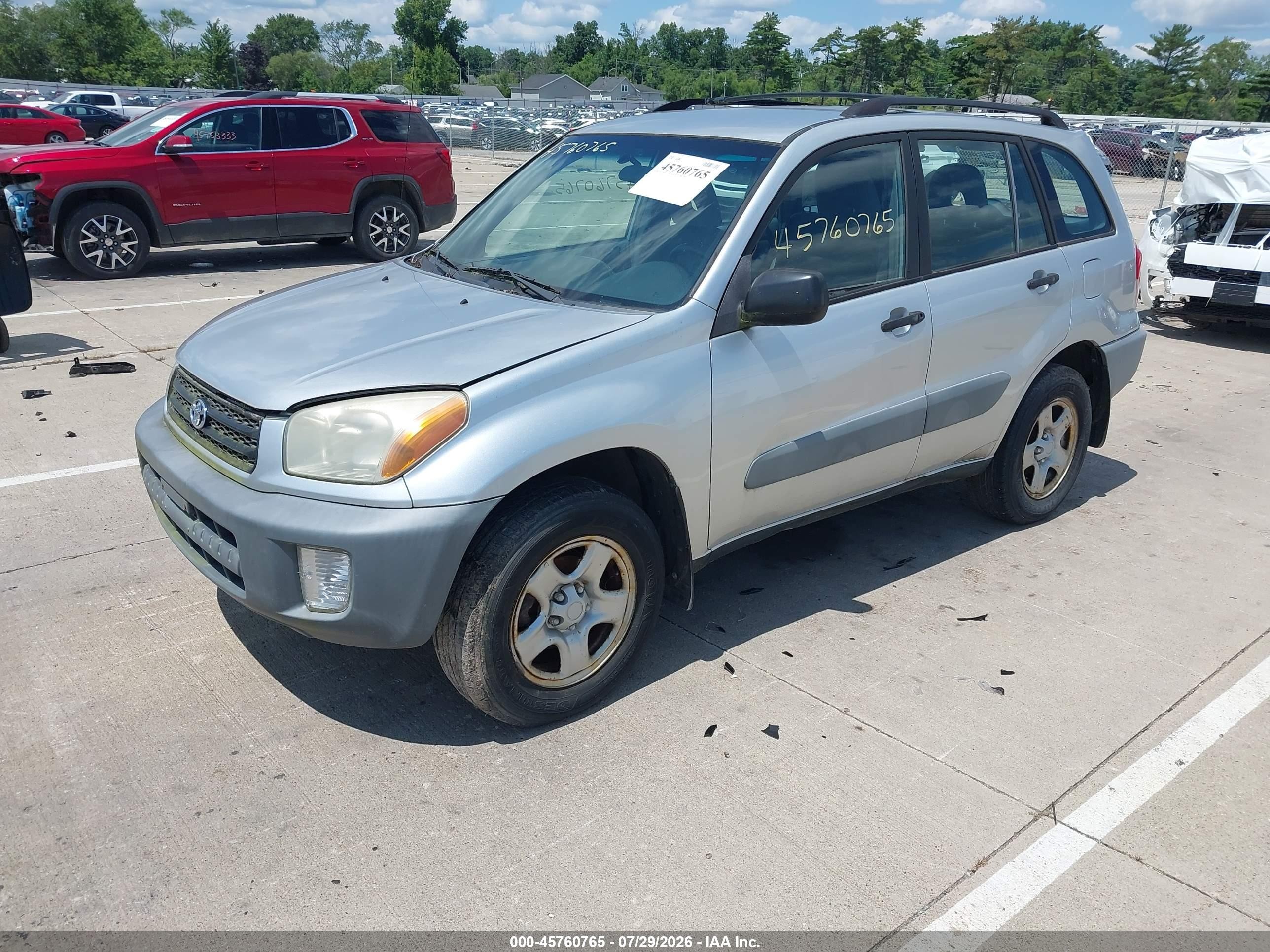 2001 Toyota Rav4   Silver vin: JTEHH20V410052666