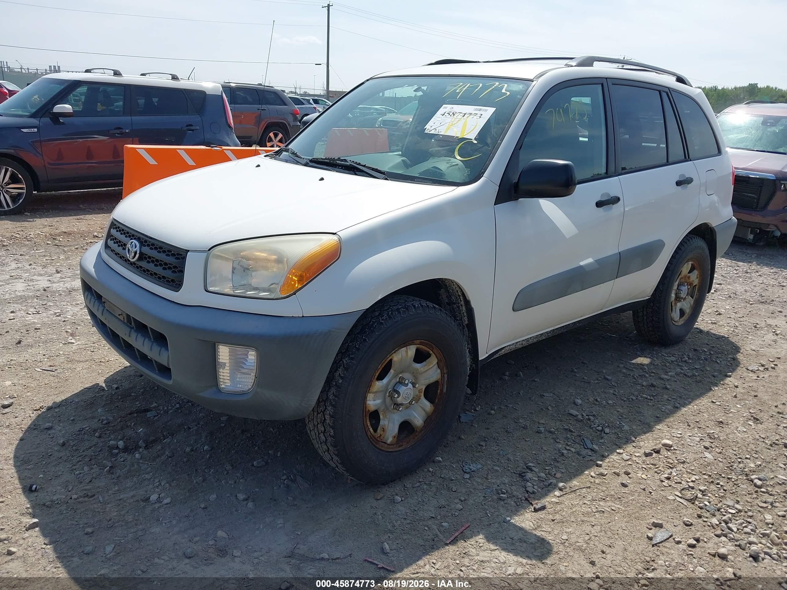 2001 Toyota Rav4   White vin: JTEHH20V410098787
